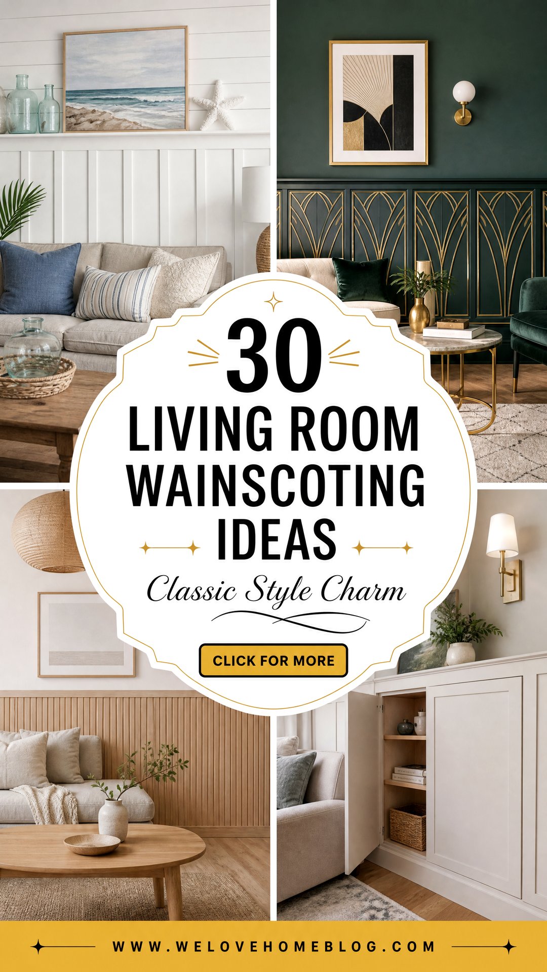 30 Living Room Wainscoting Ideas for Classic Style - 30 Living Room Wainscoting Ideas for Classic Style