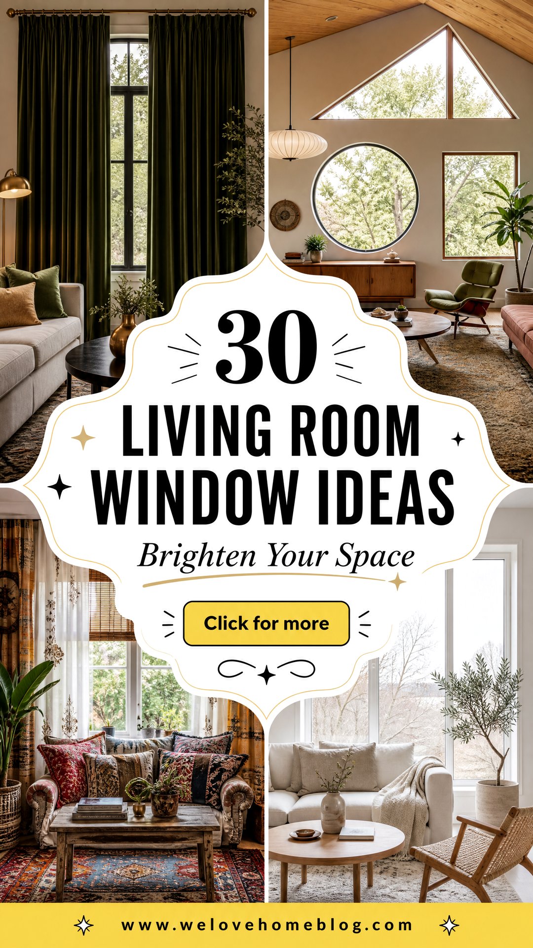 30 Living Room Window Ideas to Brighten Up Your Space - 30 Living Room Window Ideas to Brighten Up Your Space