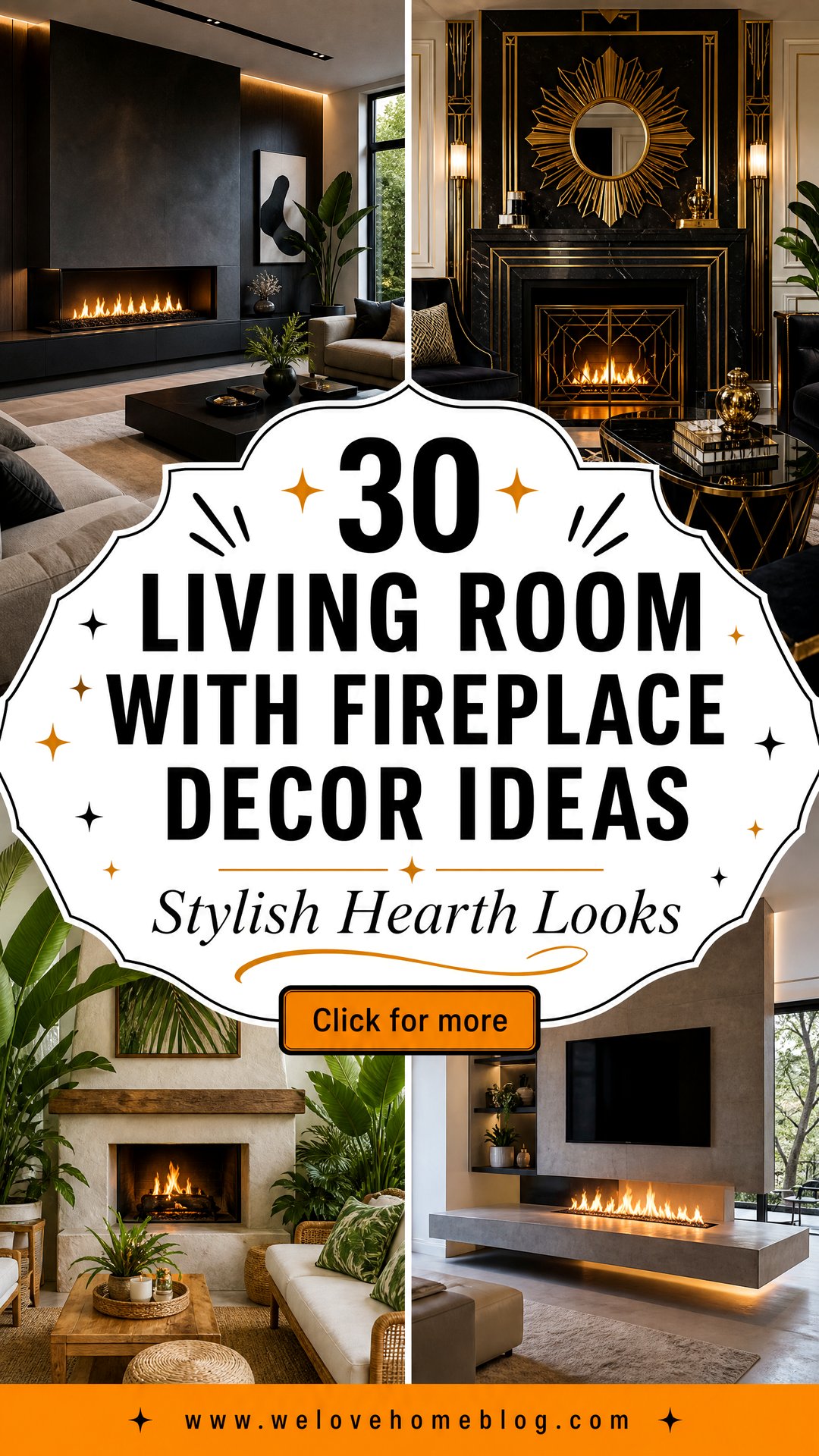 30 Living Room With Fireplace Decor Ideas for Style - 30 Living Room With Fireplace Decor Ideas for Style