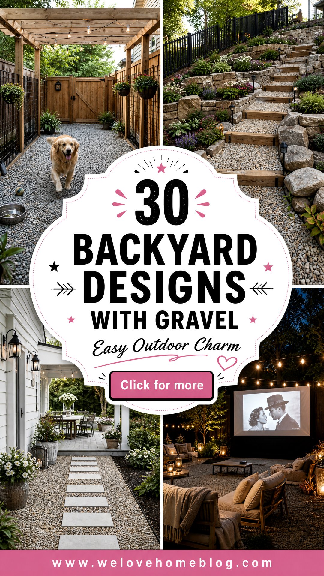 30 Low Budget Backyard Designs With Gravel to Try - 30 Low Budget Backyard Designs With Gravel to Try
