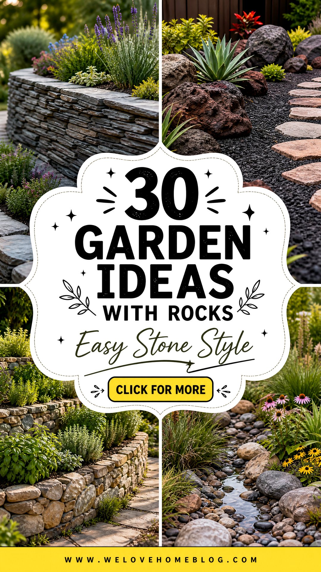 30 Low-Maintenance Garden Ideas With Rocks and Stone - 30 Low-Maintenance Garden Ideas With Rocks and Stone