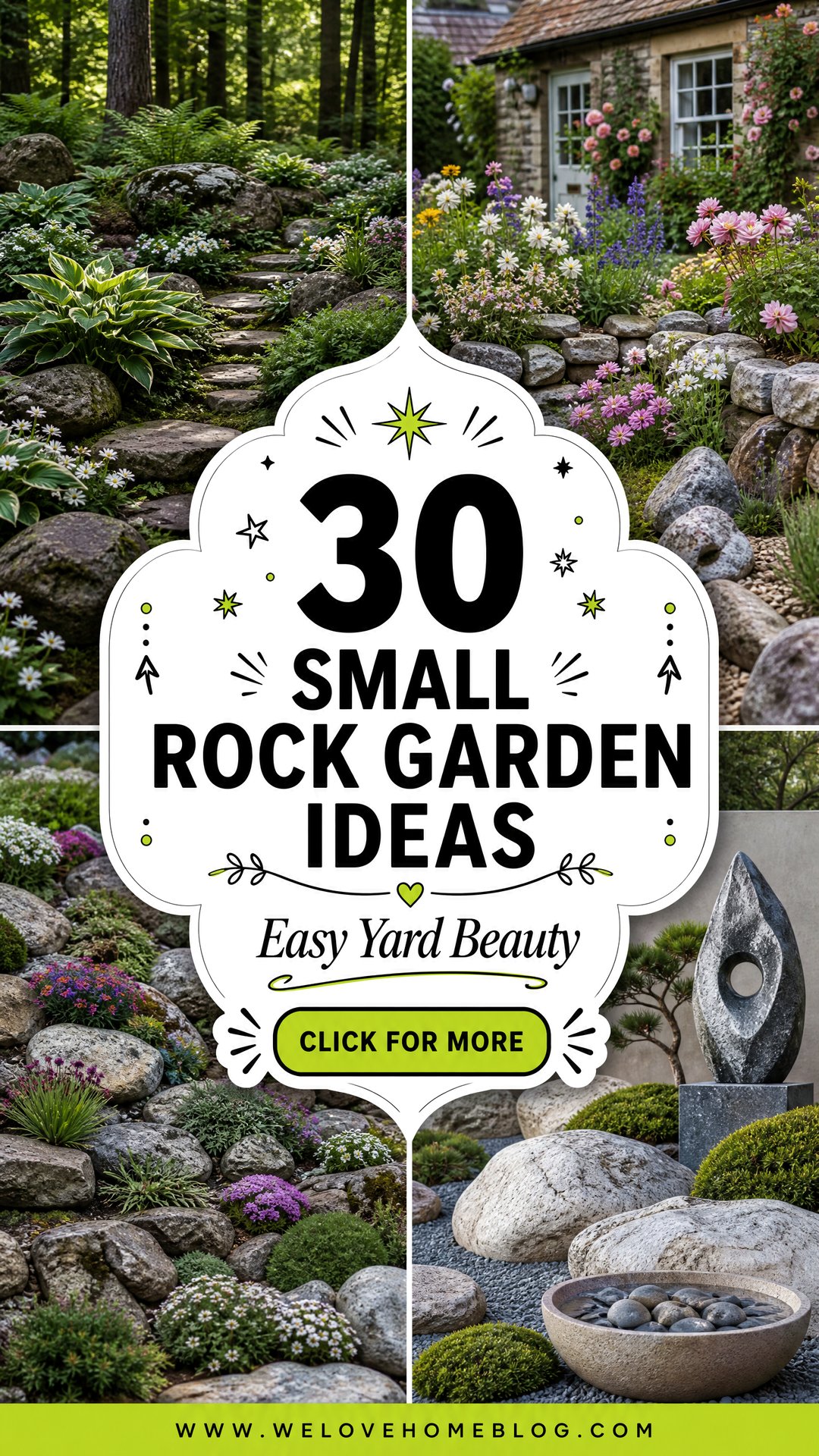 30 Low Maintenance Small Rock Garden Ideas for Your Yard - 30 Low Maintenance Small Rock Garden Ideas for Your Yard