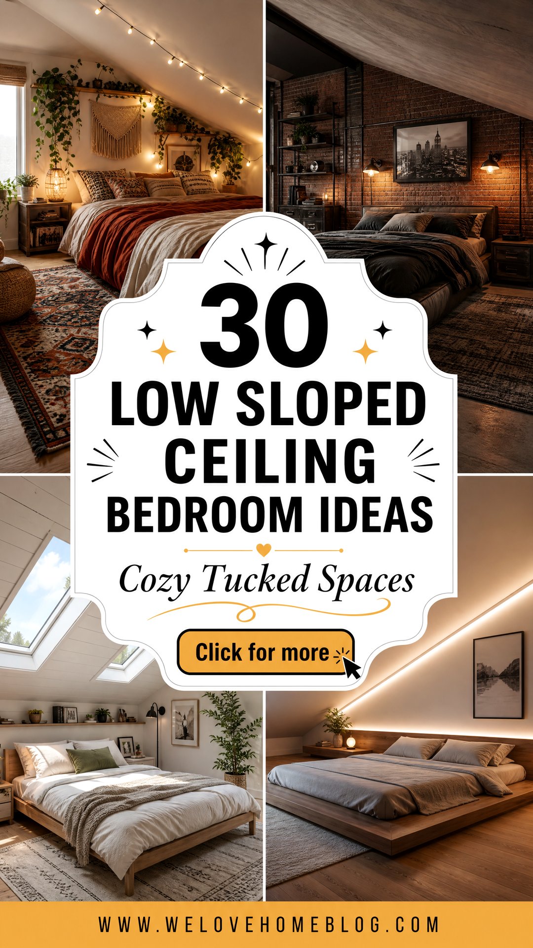 30 Low Sloped Ceiling Bedroom Ideas for Cozy Spaces - 30 Low Sloped Ceiling Bedroom Ideas for Cozy Spaces