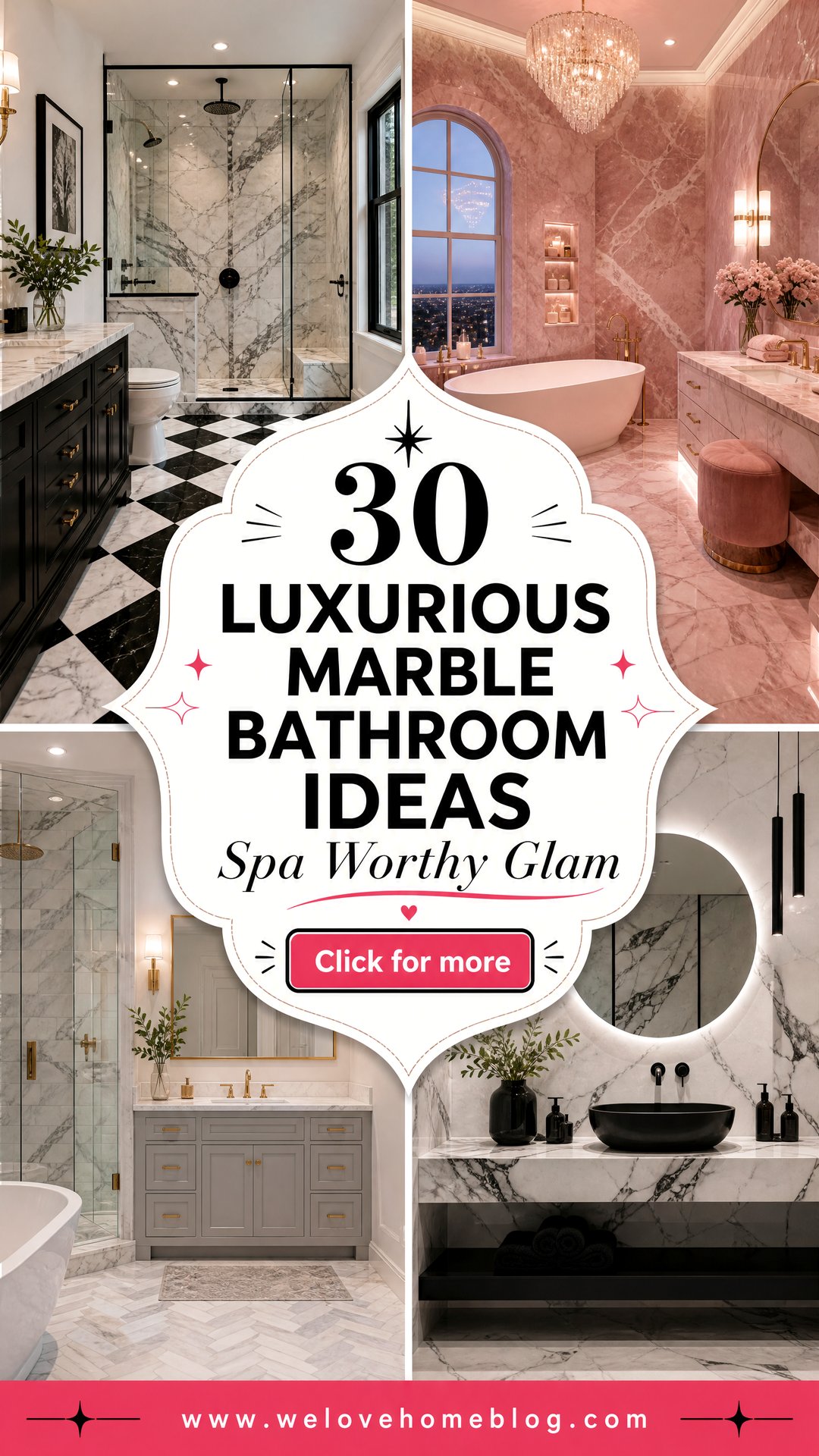 30 Luxurious Marble Bathroom Ideas for a Spa Feel - 30 Luxurious Marble Bathroom Ideas for a Spa Feel