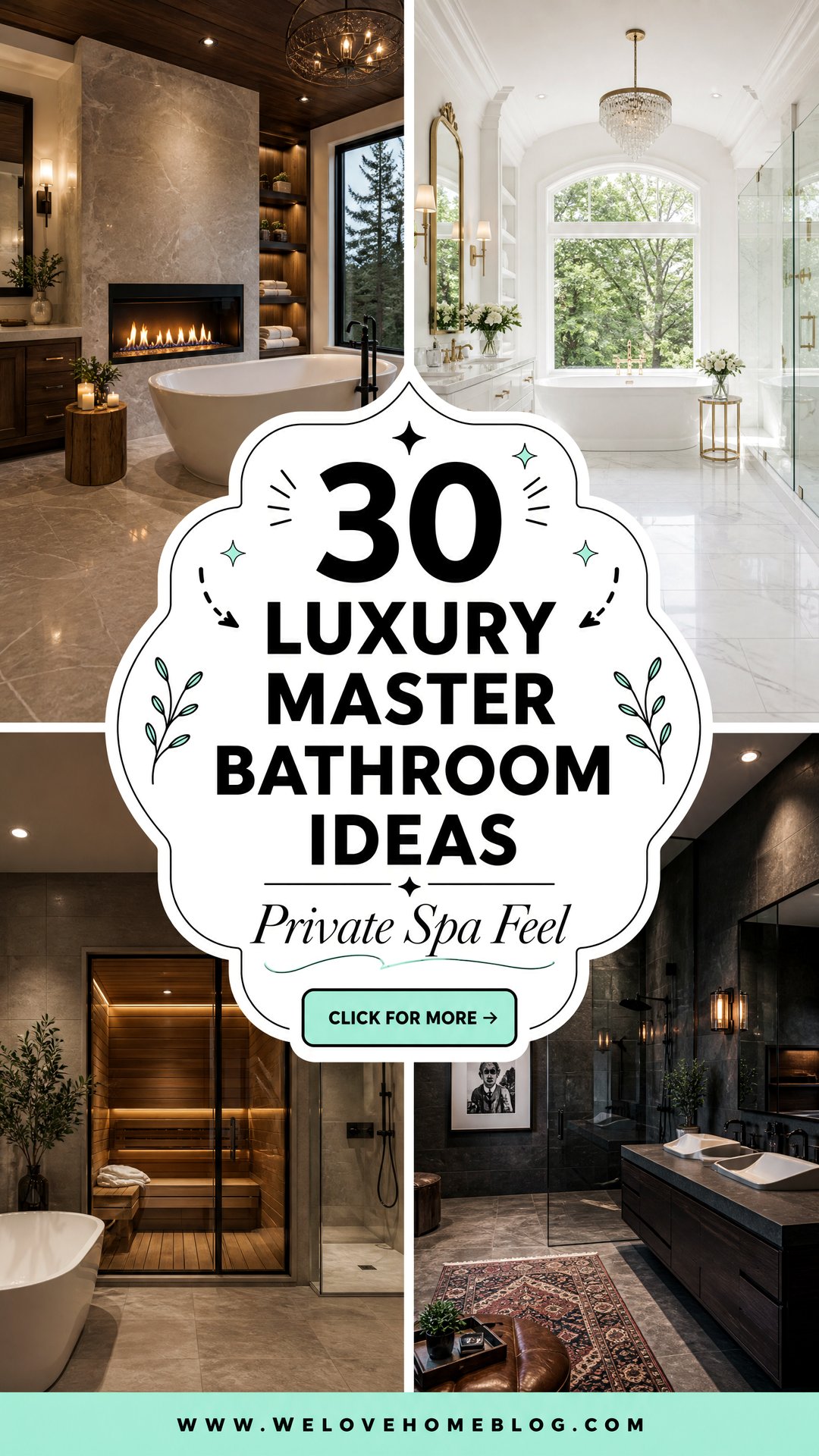 30 Luxury Master Bathroom Ideas for a Private Spa Feel - 30 Luxury Master Bathroom Ideas for a Private Spa Feel