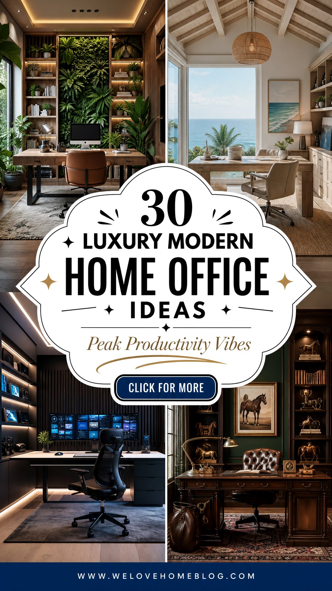 30 Luxury Modern Home Office Ideas for Peak Productivity - 30 Luxury Modern Home Office Ideas for Peak Productivity