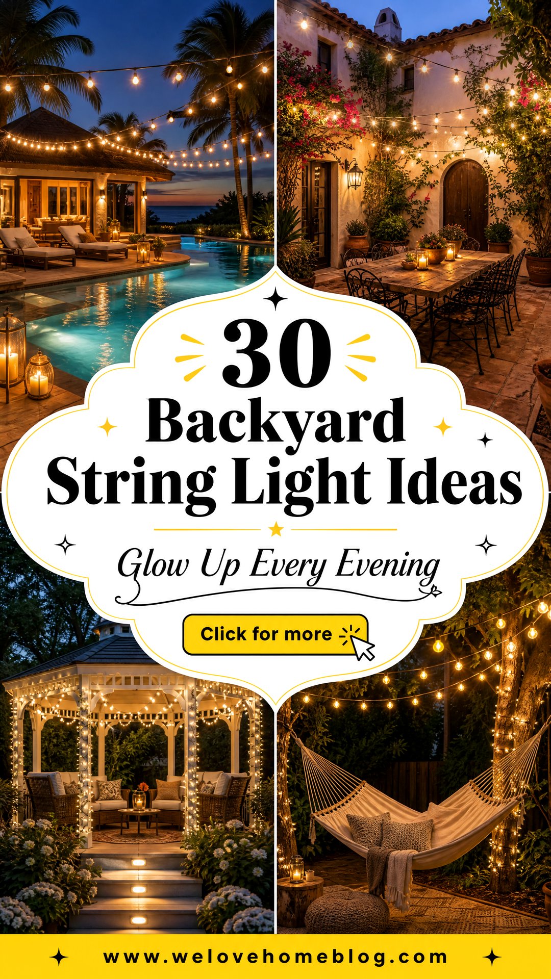 30 Magical Backyard String Light Ideas for Evenings - 30 Magical Backyard String Light Ideas for Evenings