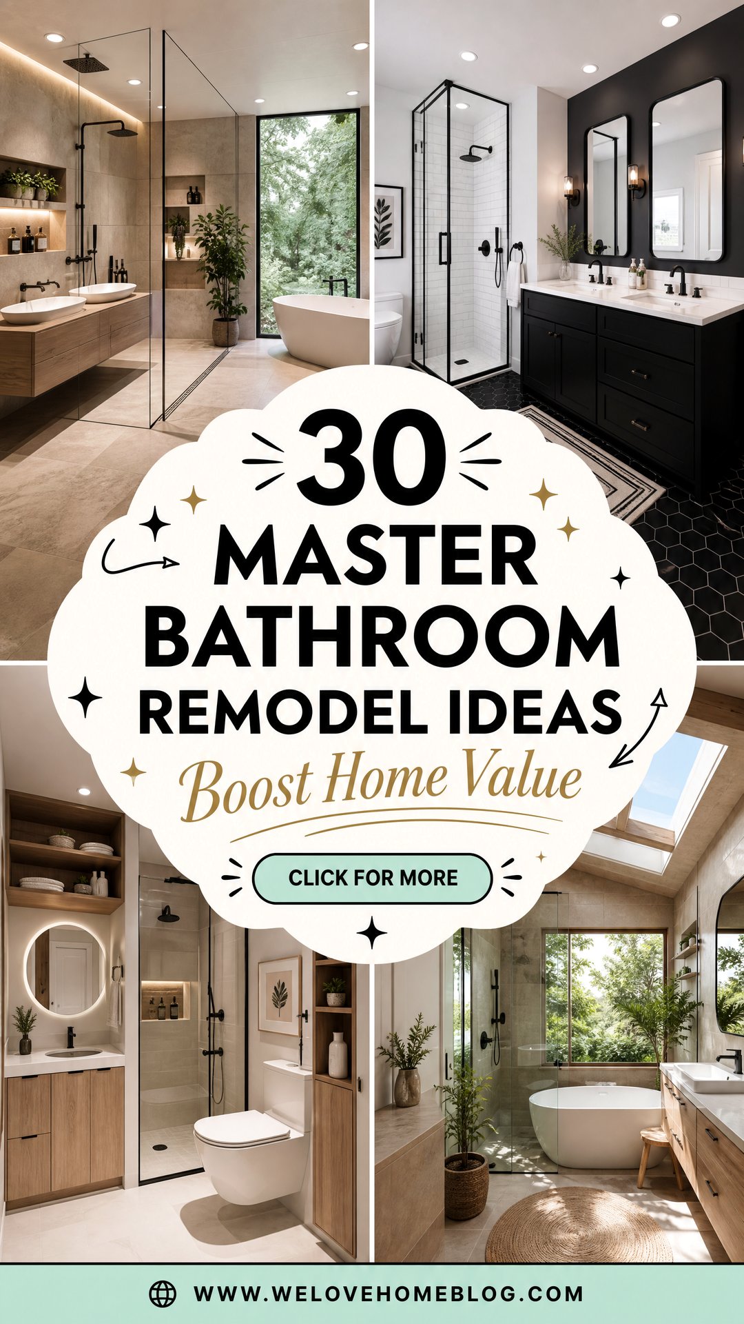 30 Master Bathroom Remodel Ideas to Boost Home Value - 30 Master Bathroom Remodel Ideas to Boost Home Value