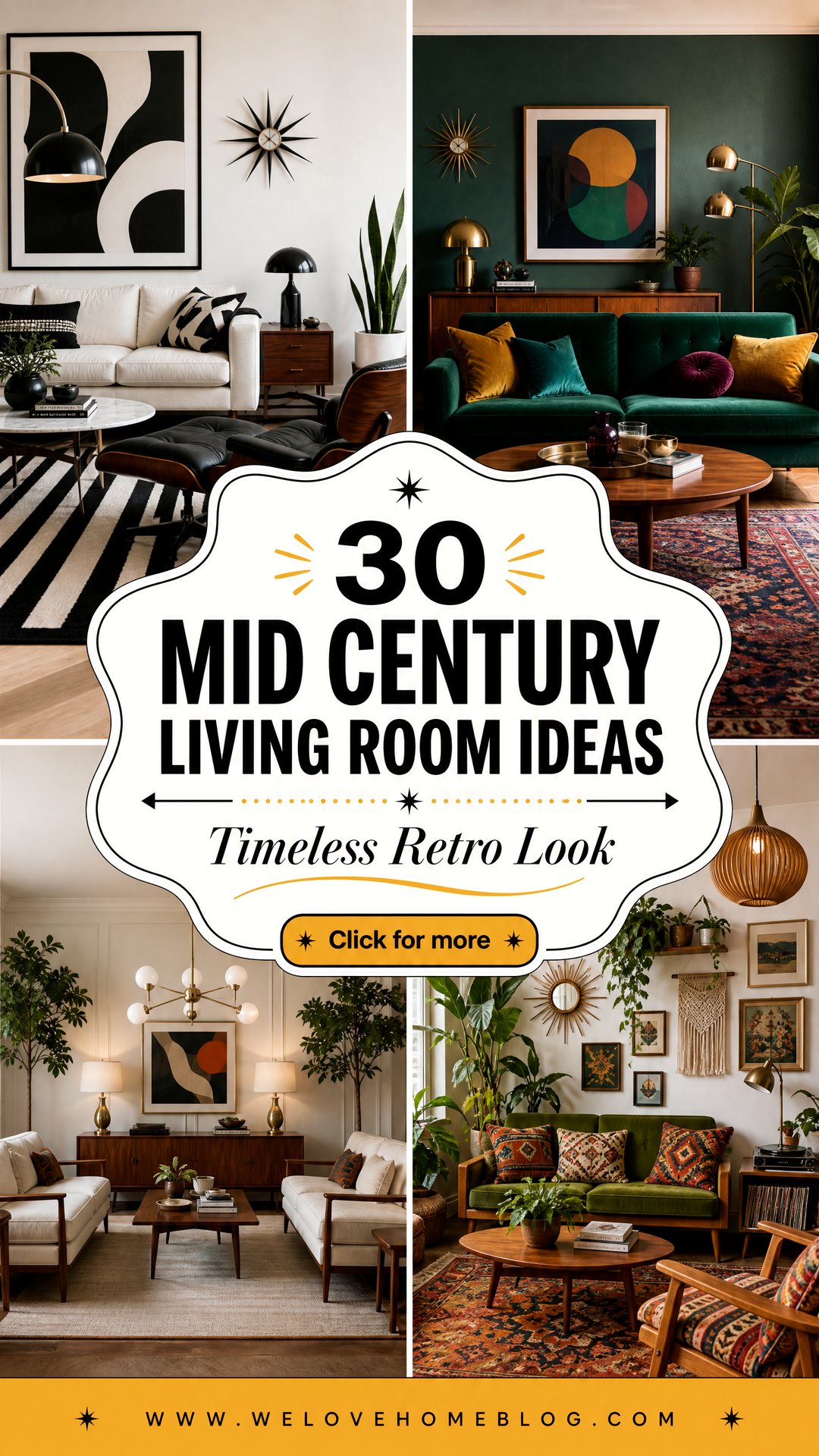 30 Mid Century Living Room Ideas for a Timeless Look - 30 Mid Century Living Room Ideas for a Timeless Look