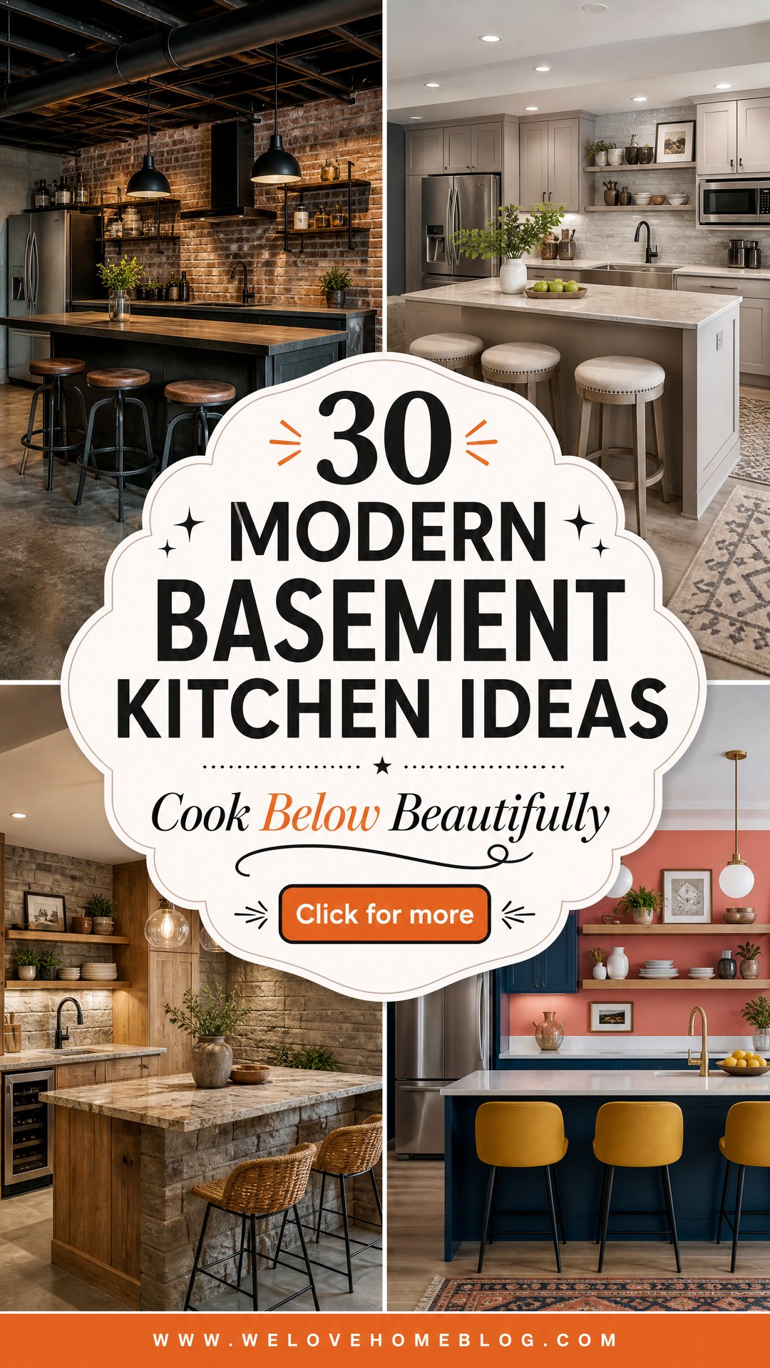 30 Modern Basement Kitchen Ideas for Your Guest Suite - 30 Modern Basement Kitchen Ideas for Your Guest Suite