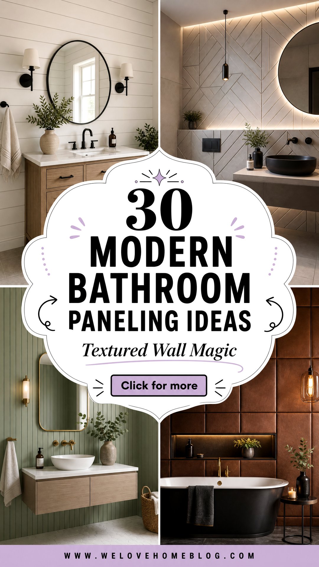 30 Modern Bathroom Paneling Ideas for a Textured Look - 30 Modern Bathroom Paneling Ideas for a Textured Look