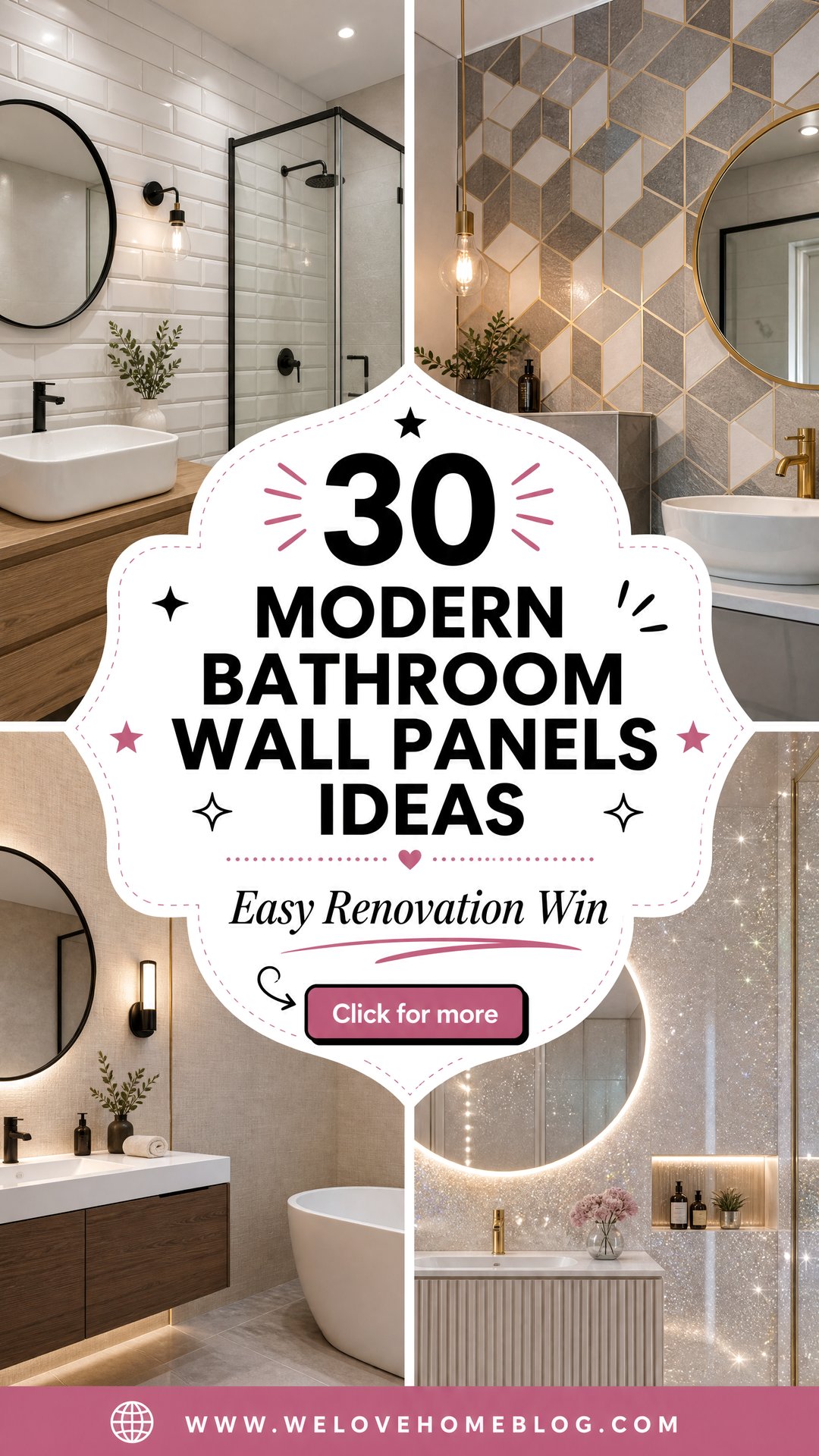 30 Modern Bathroom Wall Panels Ideas for Easy Renovation - 30 Modern Bathroom Wall Panels Ideas for Easy Renovation