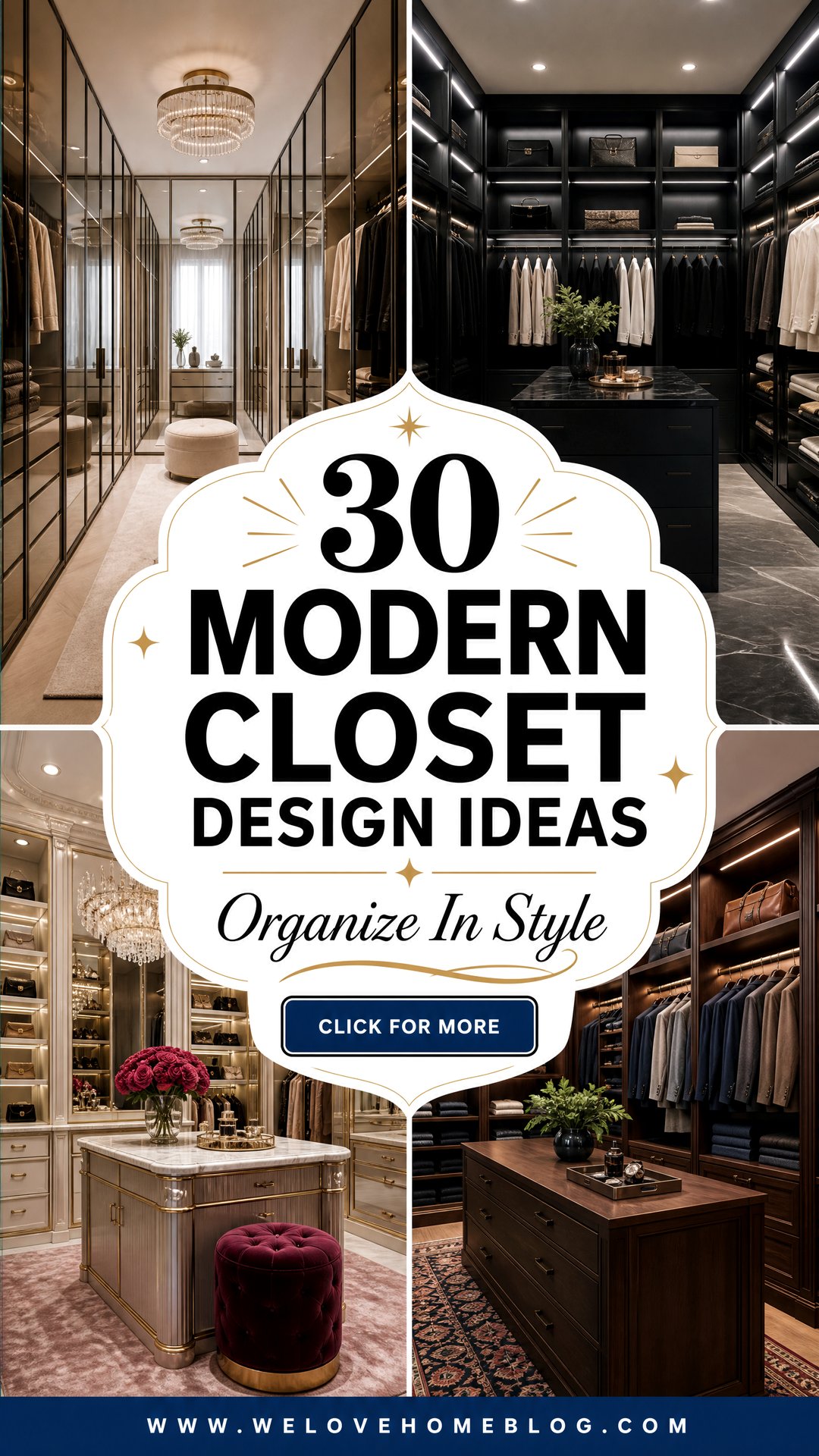 30 Modern Closet Design Ideas for Better Organization - 30 Modern Closet Design Ideas for Better Organization