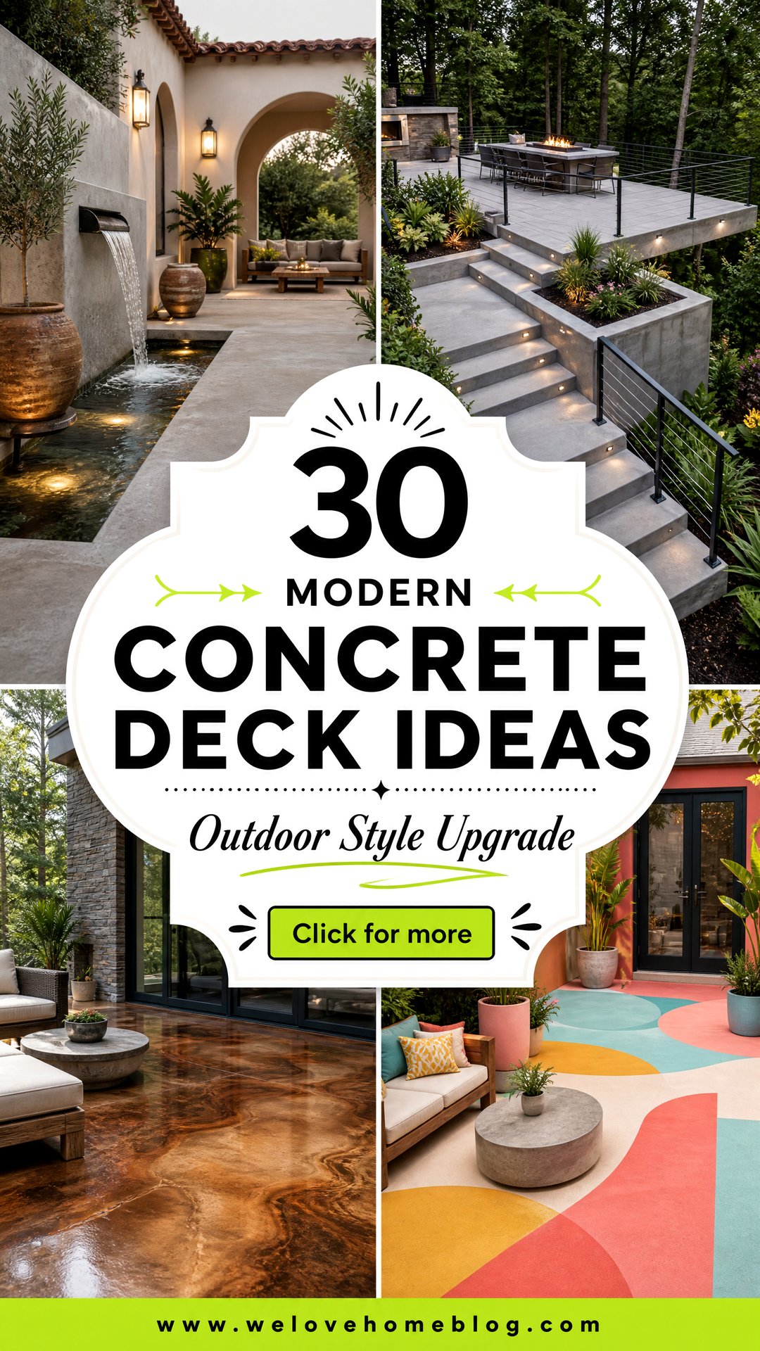 30 Modern Concrete Deck Ideas for Your Outdoor Space - 30 Modern Concrete Deck Ideas for Your Outdoor Space