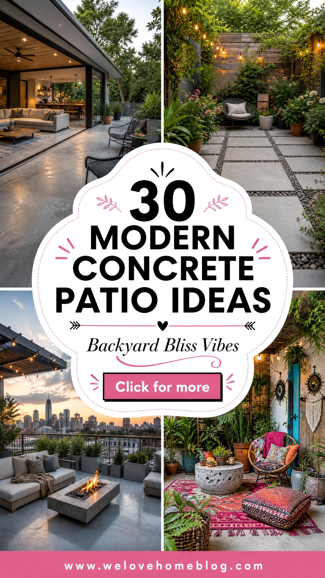 30 Modern Concrete Patio Ideas for Your Backyard - 30 Modern Concrete Patio Ideas for Your Backyard