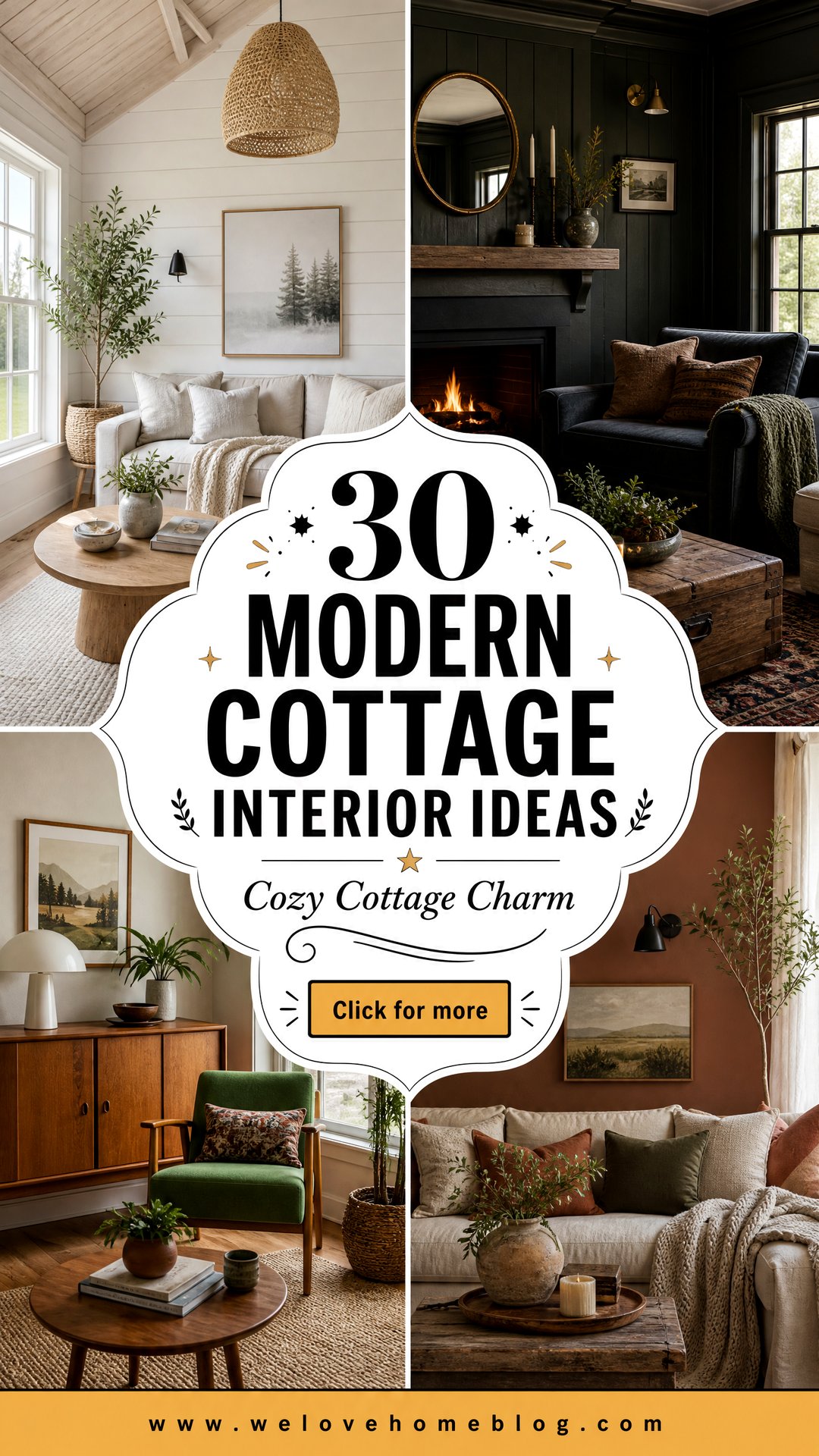 30 Modern Cottage Interior Design Ideas for Cozy Living - 30 Modern Cottage Interior Design Ideas for Cozy Living
