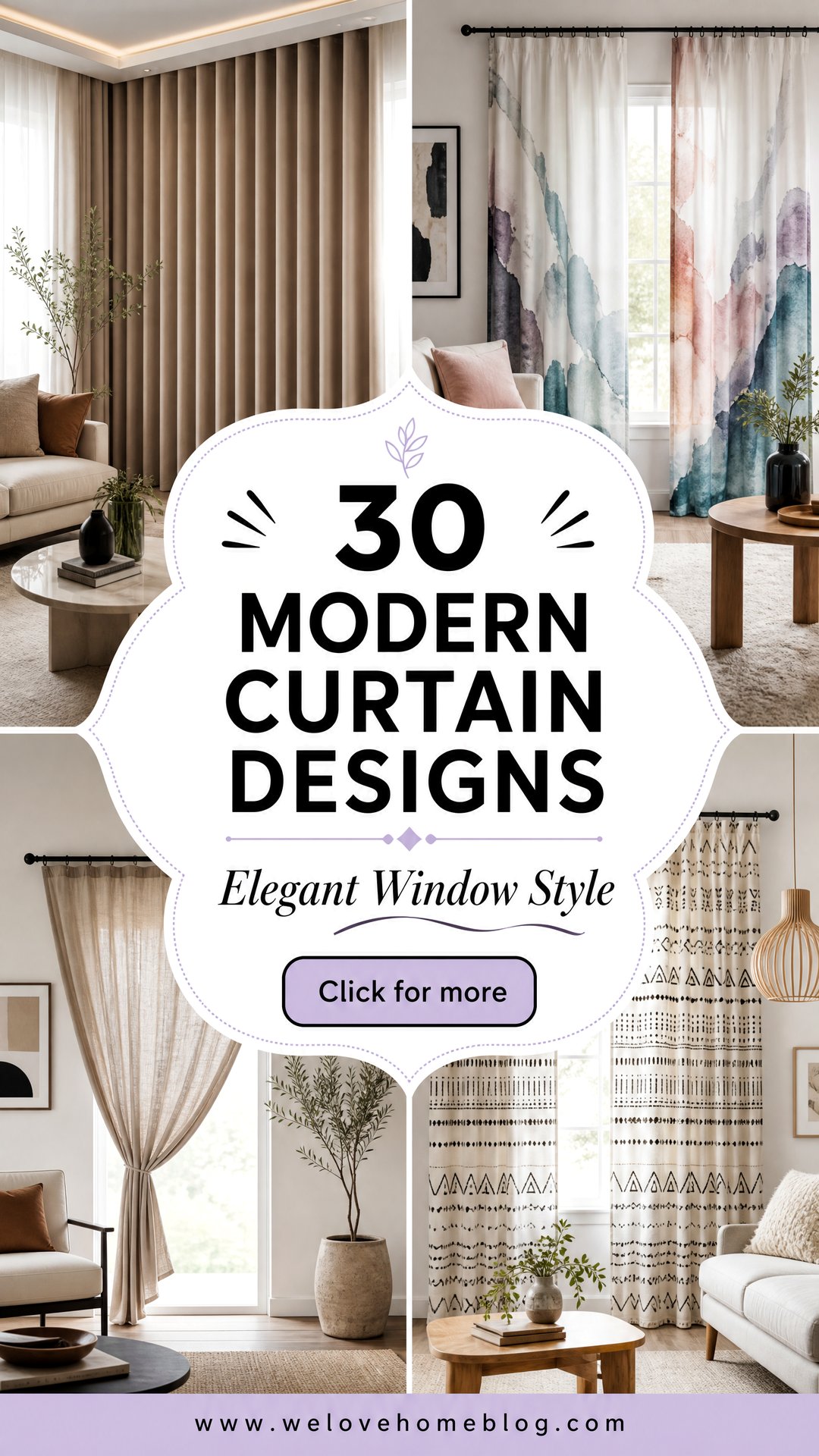 30 Modern Curtain Designs for Living Room Elegance - 30 Modern Curtain Designs for Living Room Elegance
