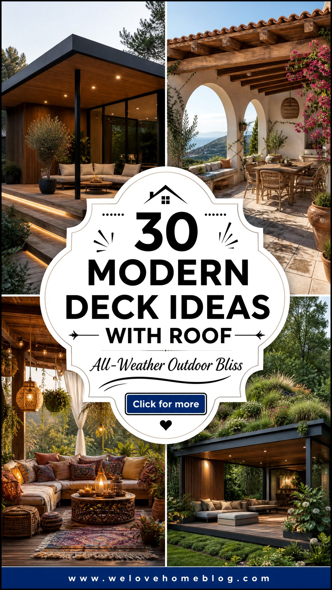 30 Modern Deck Ideas With Roof for All-Weather Use - 30 Modern Deck Ideas With Roof for All-Weather Use