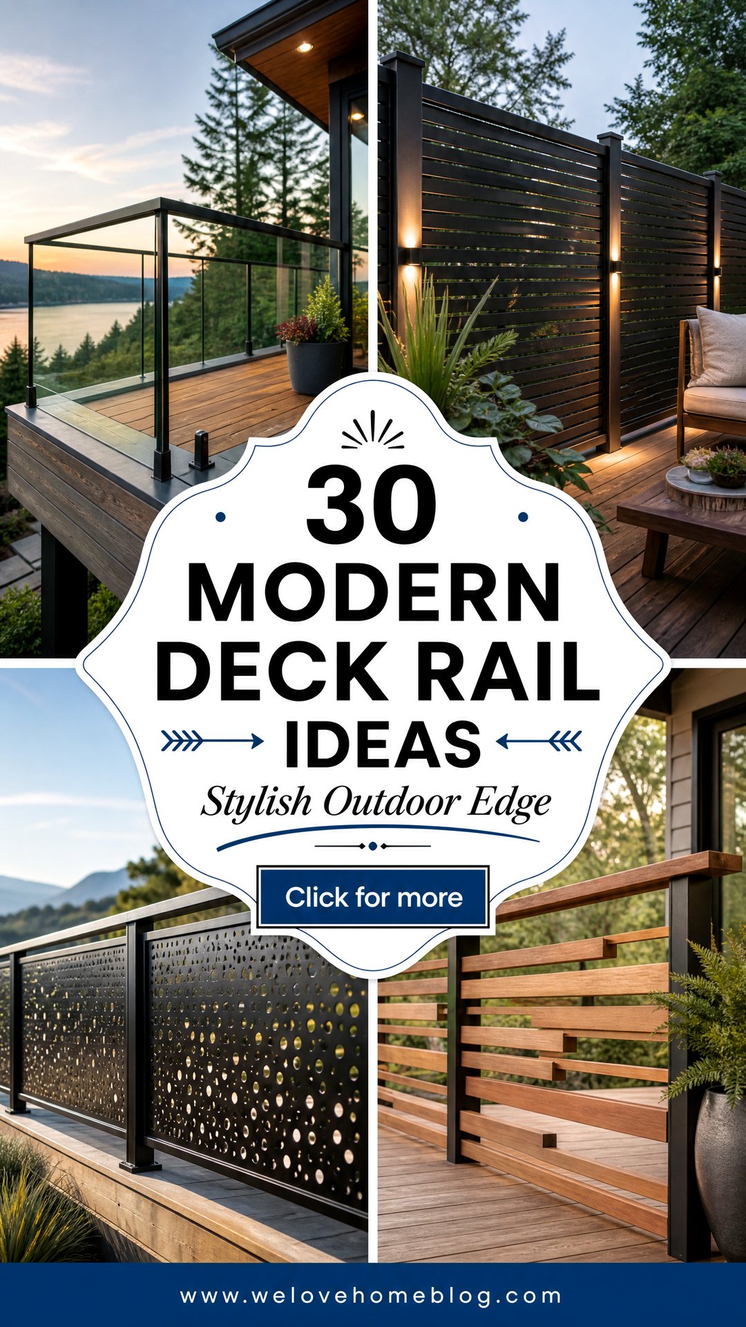 30 Modern Deck Rail Ideas for a Stylish Outdoor Space - 30 Modern Deck Rail Ideas for a Stylish Outdoor Space