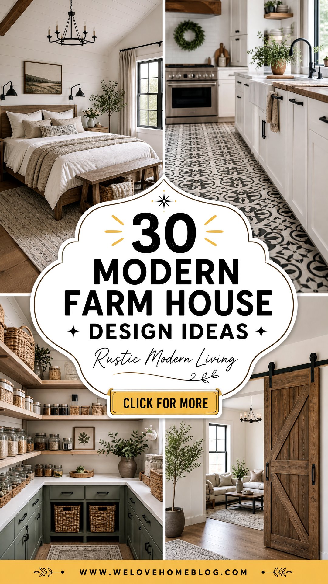 30 Modern Farm House Design Ideas for a Rustic Look - 30 Modern Farm House Design Ideas for a Rustic Look