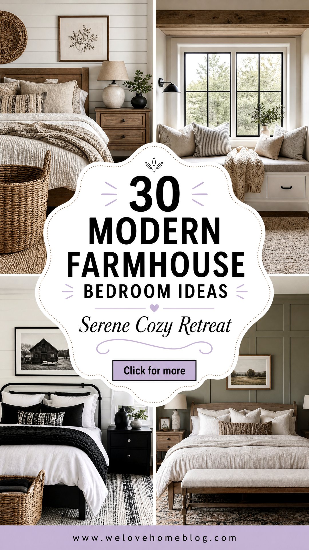 30 Modern Farmhouse Bedroom Ideas for a Serene Retreat - 30 Modern Farmhouse Bedroom Ideas for a Serene Retreat