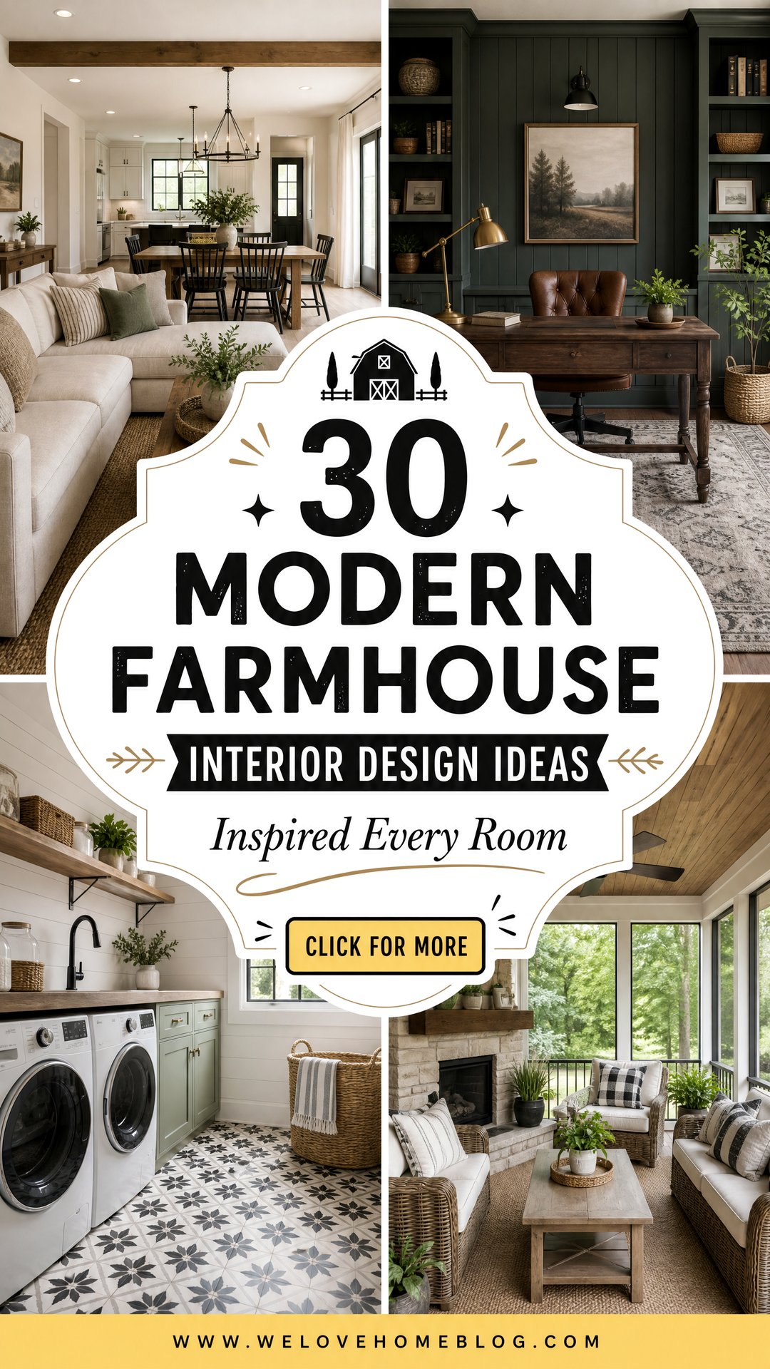 30 Modern Farmhouse Interior Design Ideas for All Rooms - 30 Modern Farmhouse Interior Design Ideas for All Rooms