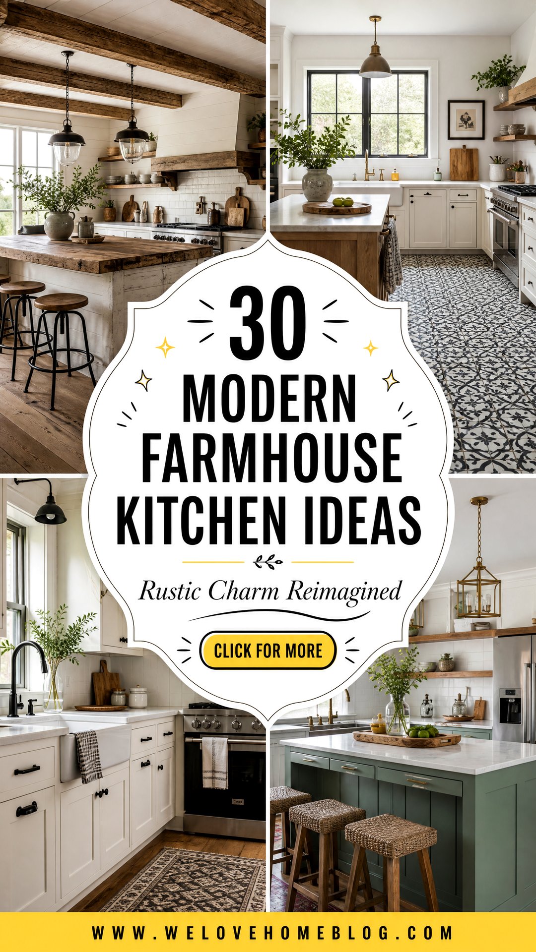 30 Modern Farmhouse Kitchen Ideas for Your Home - 30 Modern Farmhouse Kitchen Ideas for Your Home