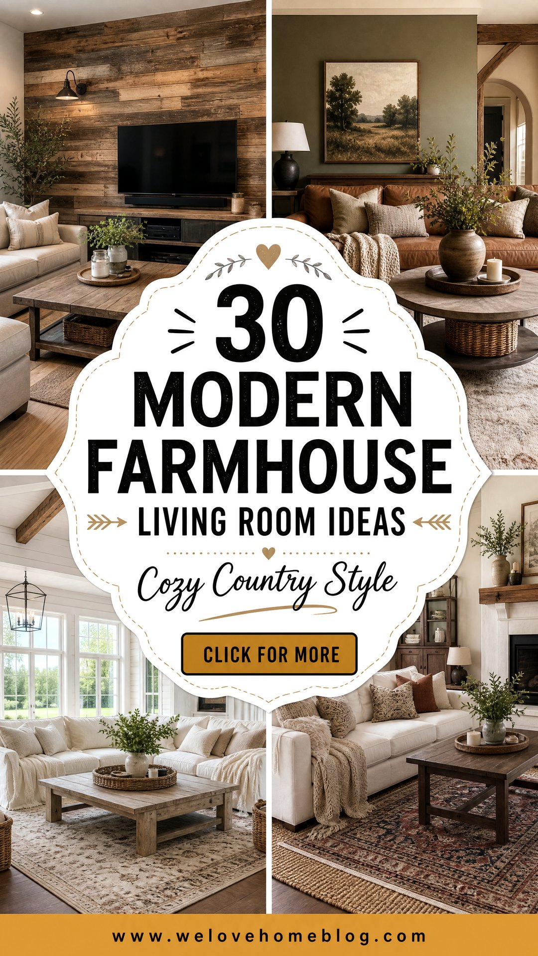 30 Modern Farmhouse Living Room Ideas for Cozy Style - 30 Modern Farmhouse Living Room Ideas for Cozy Style