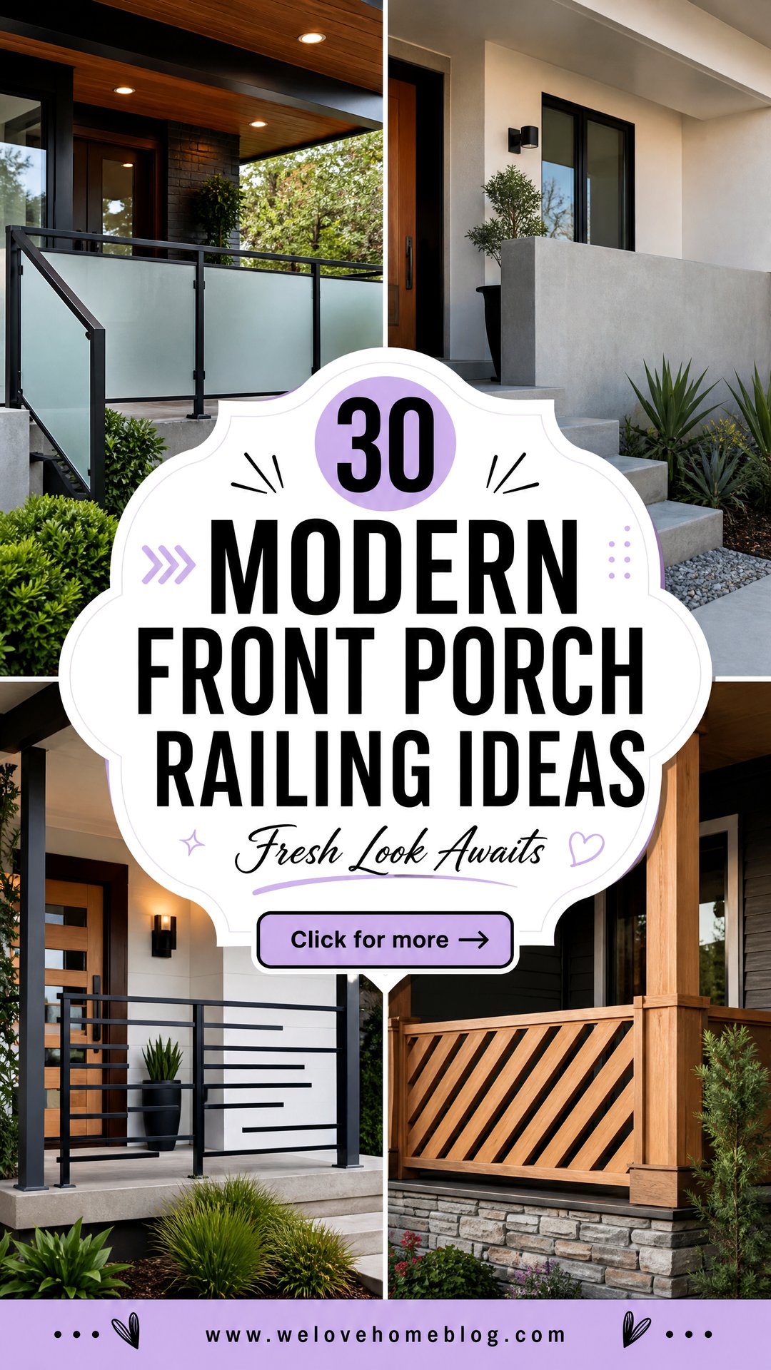 30 Modern Front Porch Railing Ideas for a Fresh Look - 30 Modern Front Porch Railing Ideas for a Fresh Look