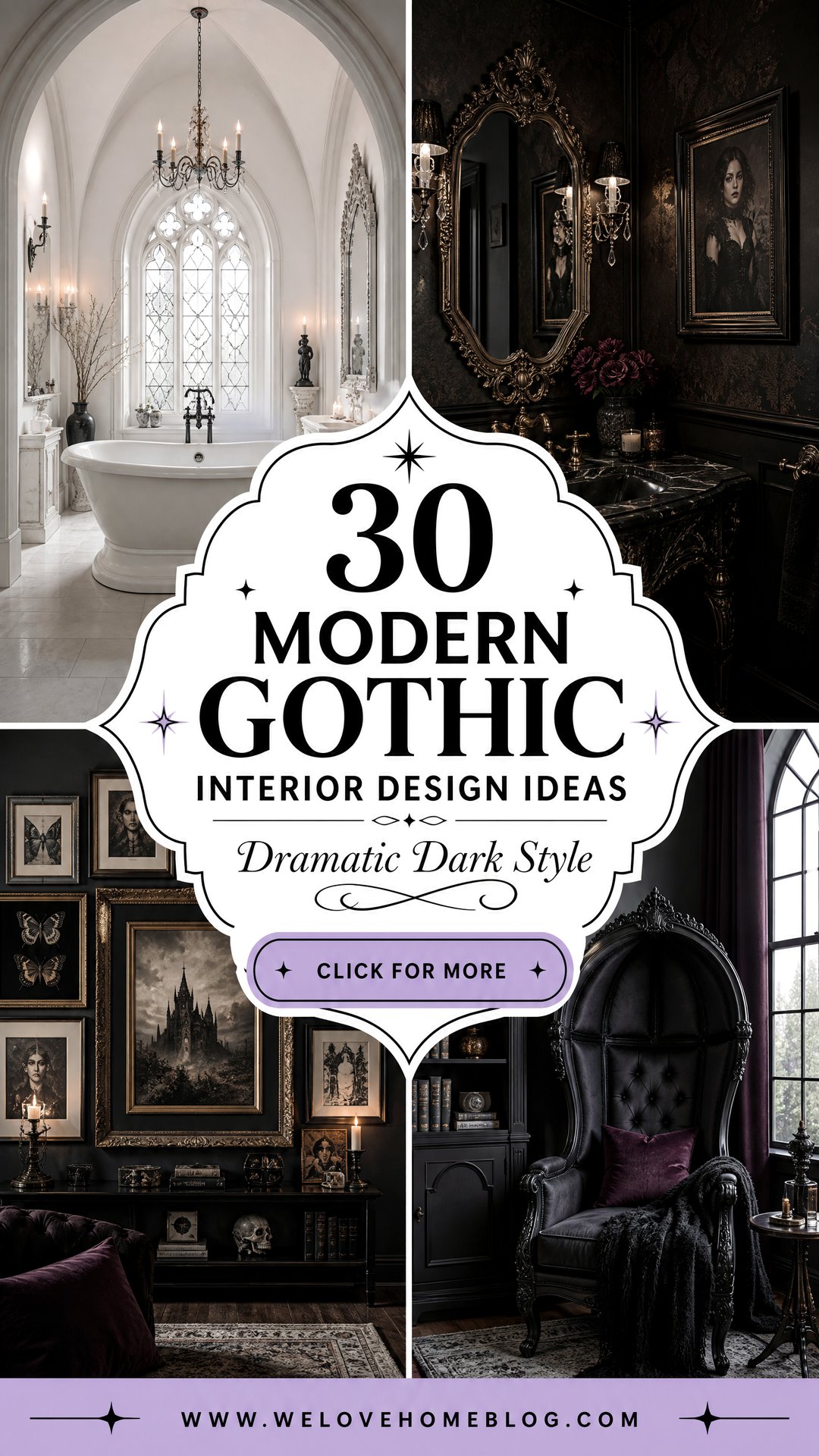 30 Modern Gothic Interior Design Ideas for Dramatic Style - 30 Modern Gothic Interior Design Ideas for Dramatic Style