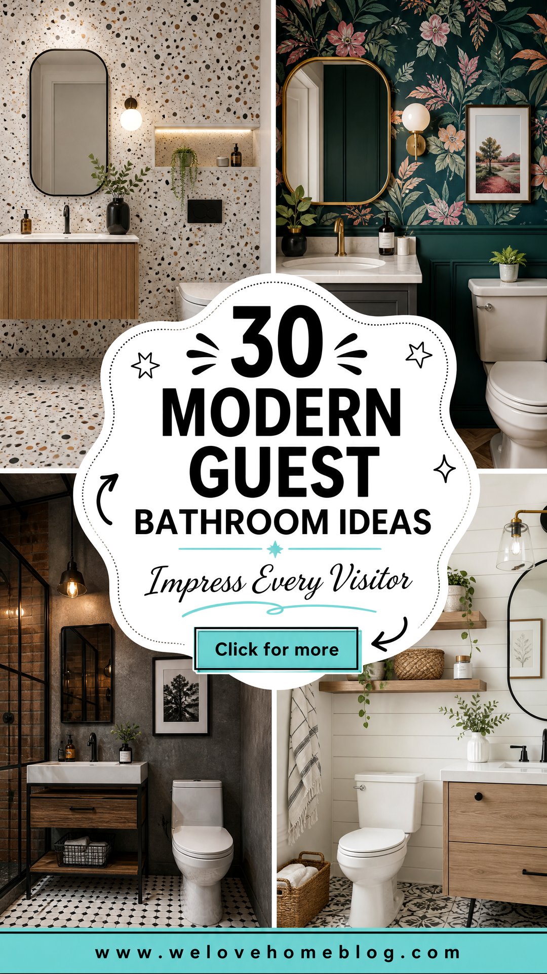 30 Modern Guest Bathroom Ideas to Impress Your Visitors - 30 Modern Guest Bathroom Ideas to Impress Your Visitors