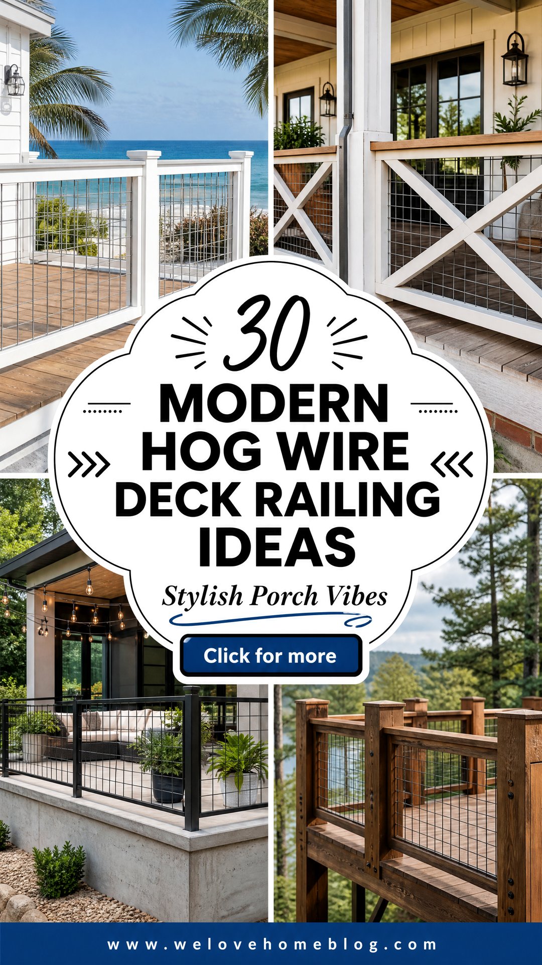 30 Modern Hog Wire Deck Railing Ideas for Your Porch - 30 Modern Hog Wire Deck Railing Ideas for Your Porch