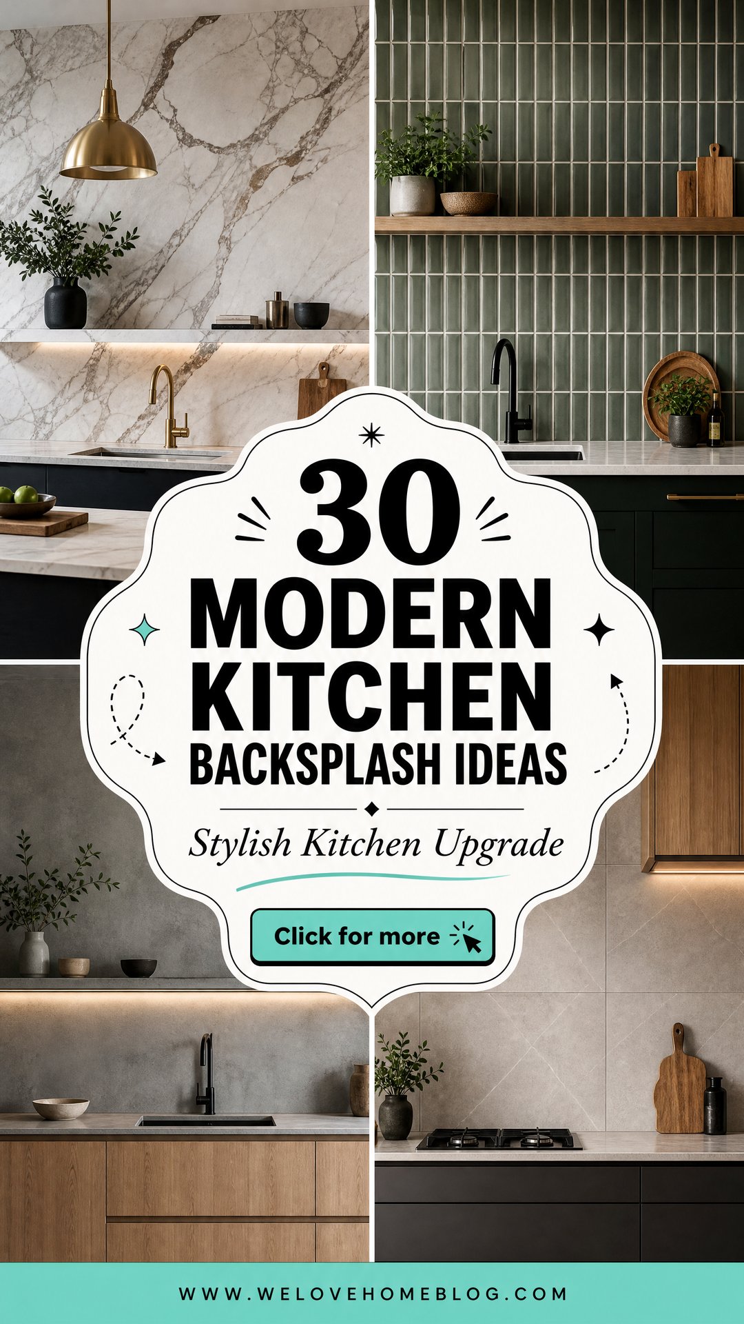 30 Modern Kitchen Backsplash Ideas for a Stylish Upgrade - 30 Modern Kitchen Backsplash Ideas for a Stylish Upgrade