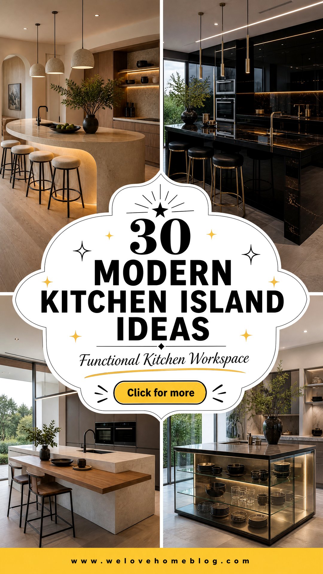 30 Modern Kitchen Island Ideas for a Functional Workspace - 30 Modern Kitchen Island Ideas for a Functional Workspace