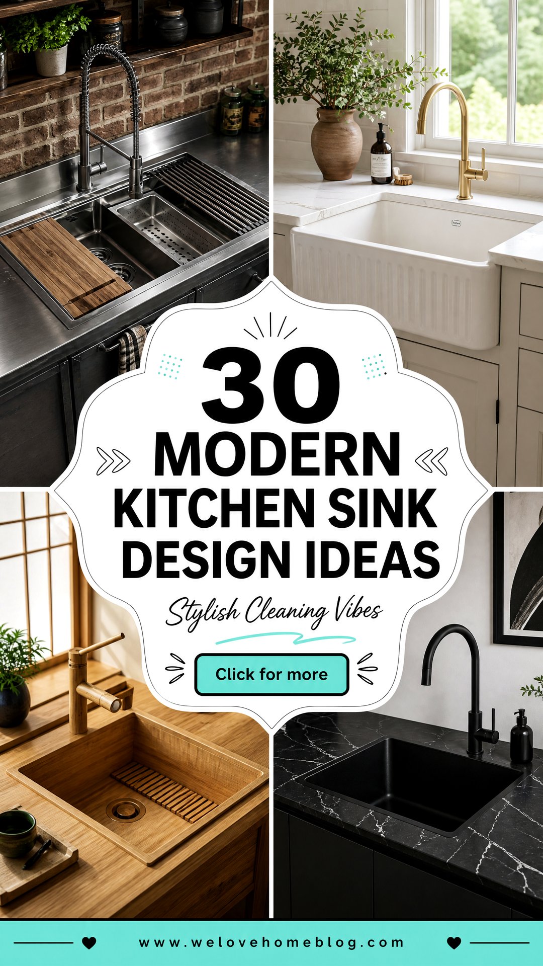 30 Modern Kitchen Sink Design Ideas for Stylish Cleaning - 30 Modern Kitchen Sink Design Ideas for Stylish Cleaning