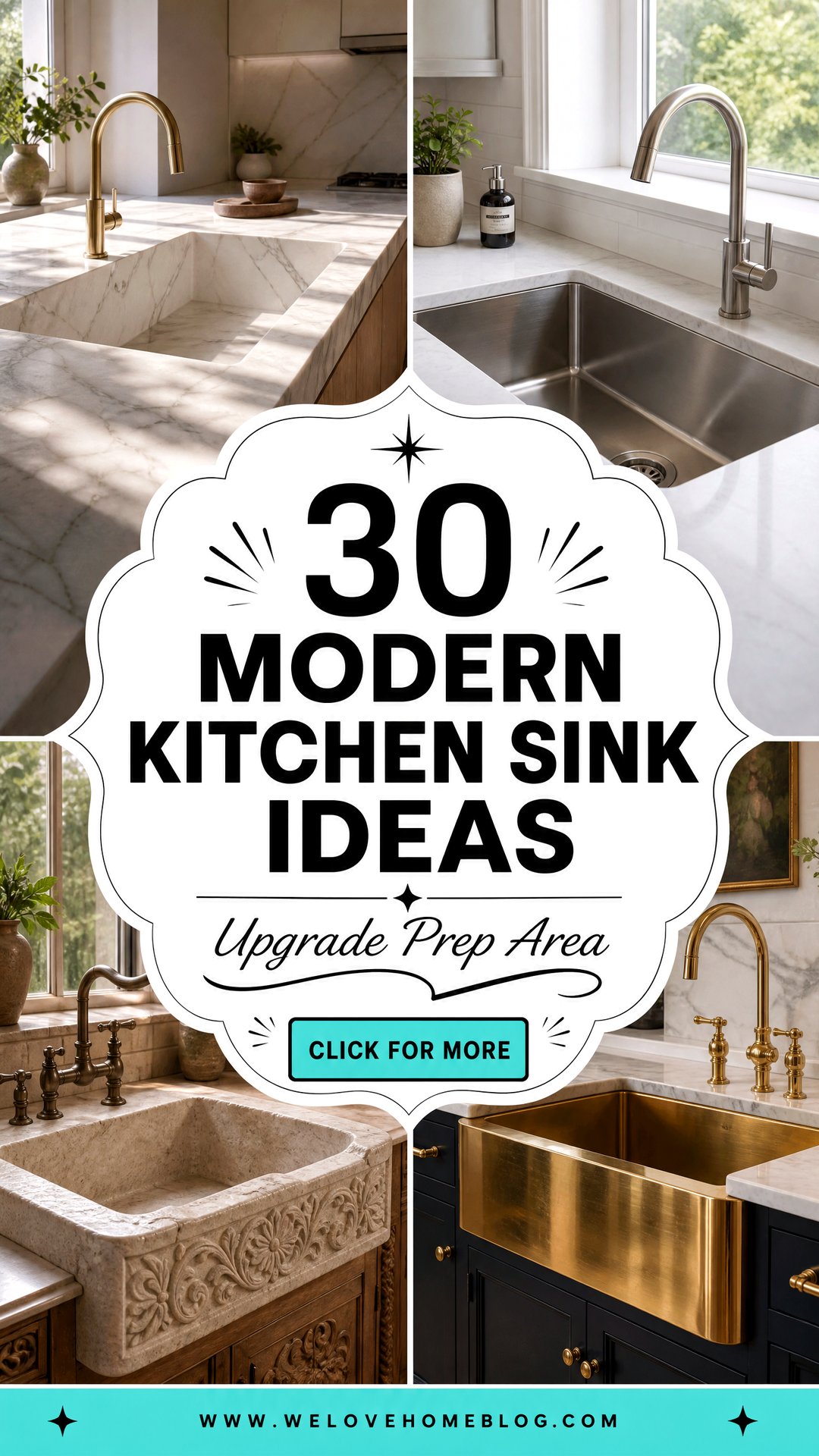30 Modern Kitchen Sink Ideas to Upgrade Your Prep Area - 30 Modern Kitchen Sink Ideas to Upgrade Your Prep Area