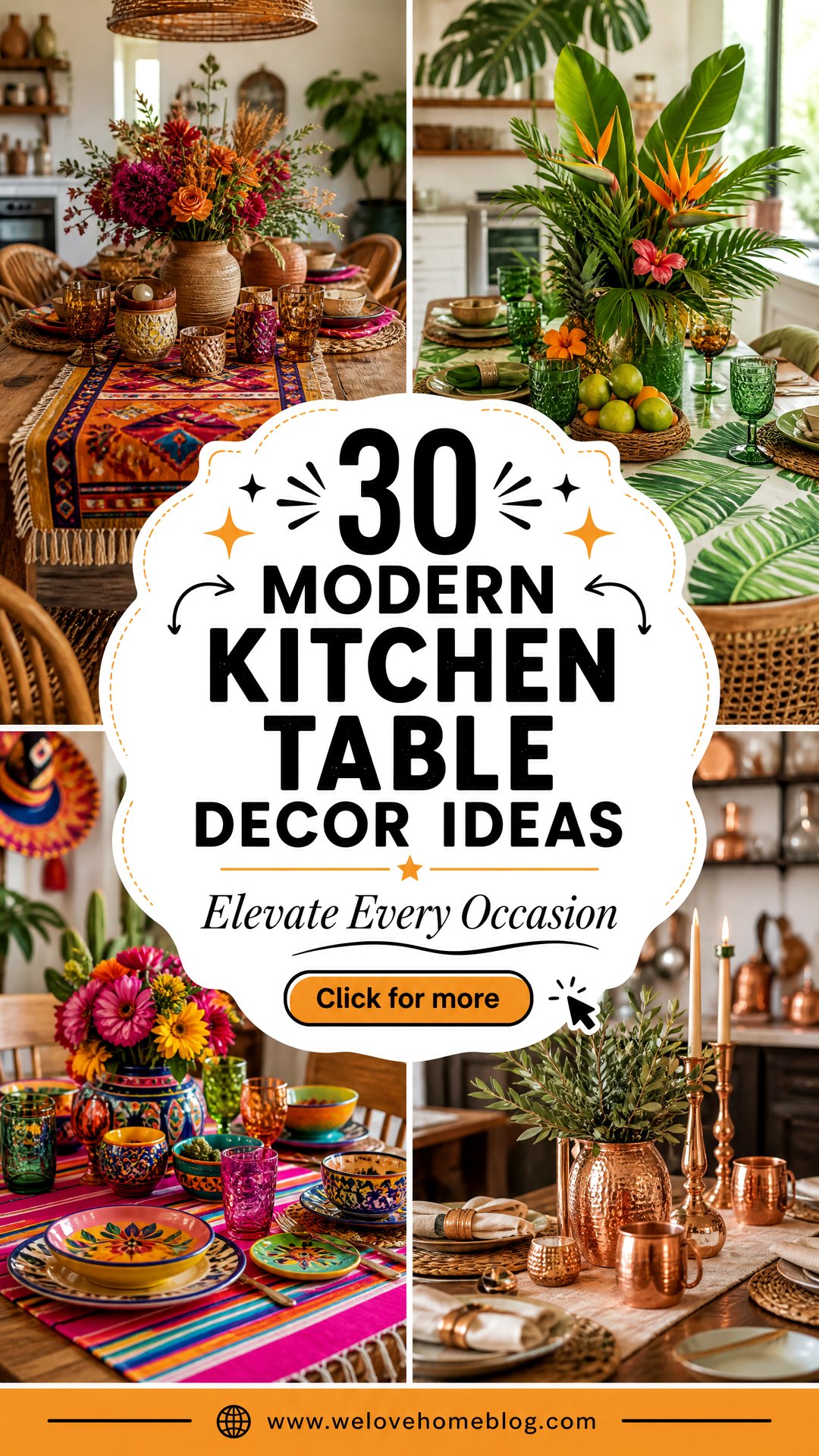 30 Modern Kitchen Table Decor Ideas for Every Occasion - 30 Modern Kitchen Table Decor Ideas for Every Occasion