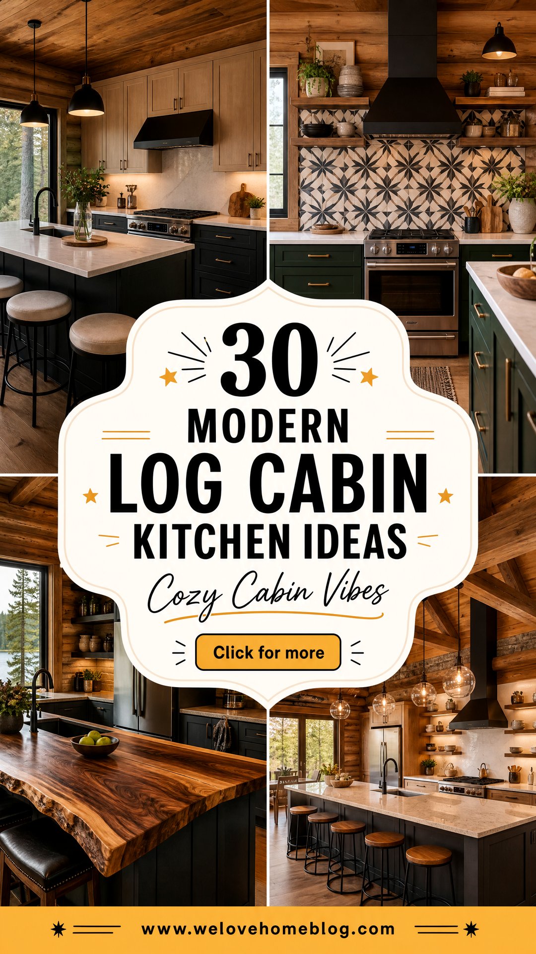 30 Modern Log Cabin Kitchen Ideas for a Cozy Home - 30 Modern Log Cabin Kitchen Ideas for a Cozy Home