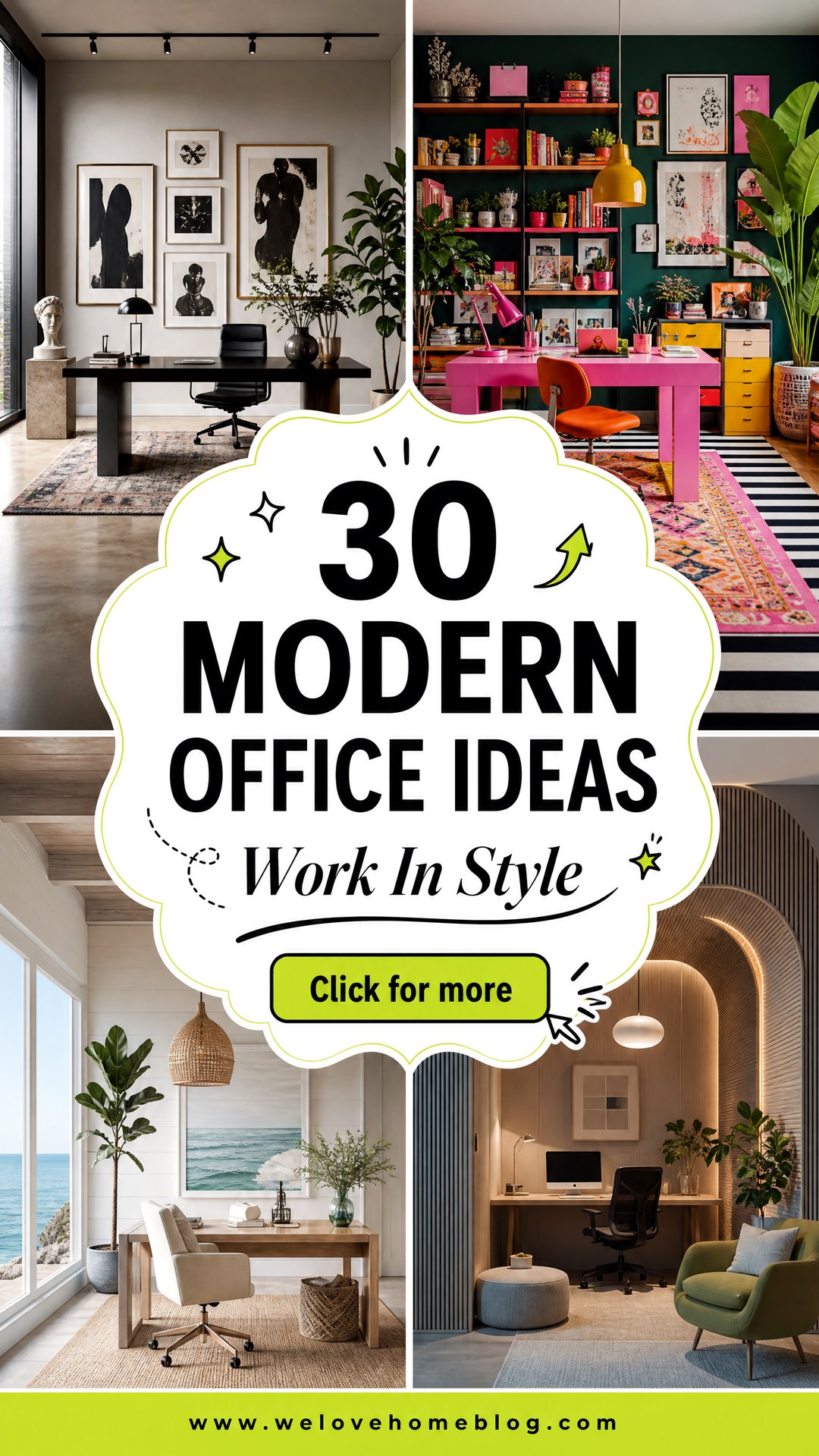 30 Modern Office Ideas for a Productive Workspace - 30 Modern Office Ideas for a Productive Workspace