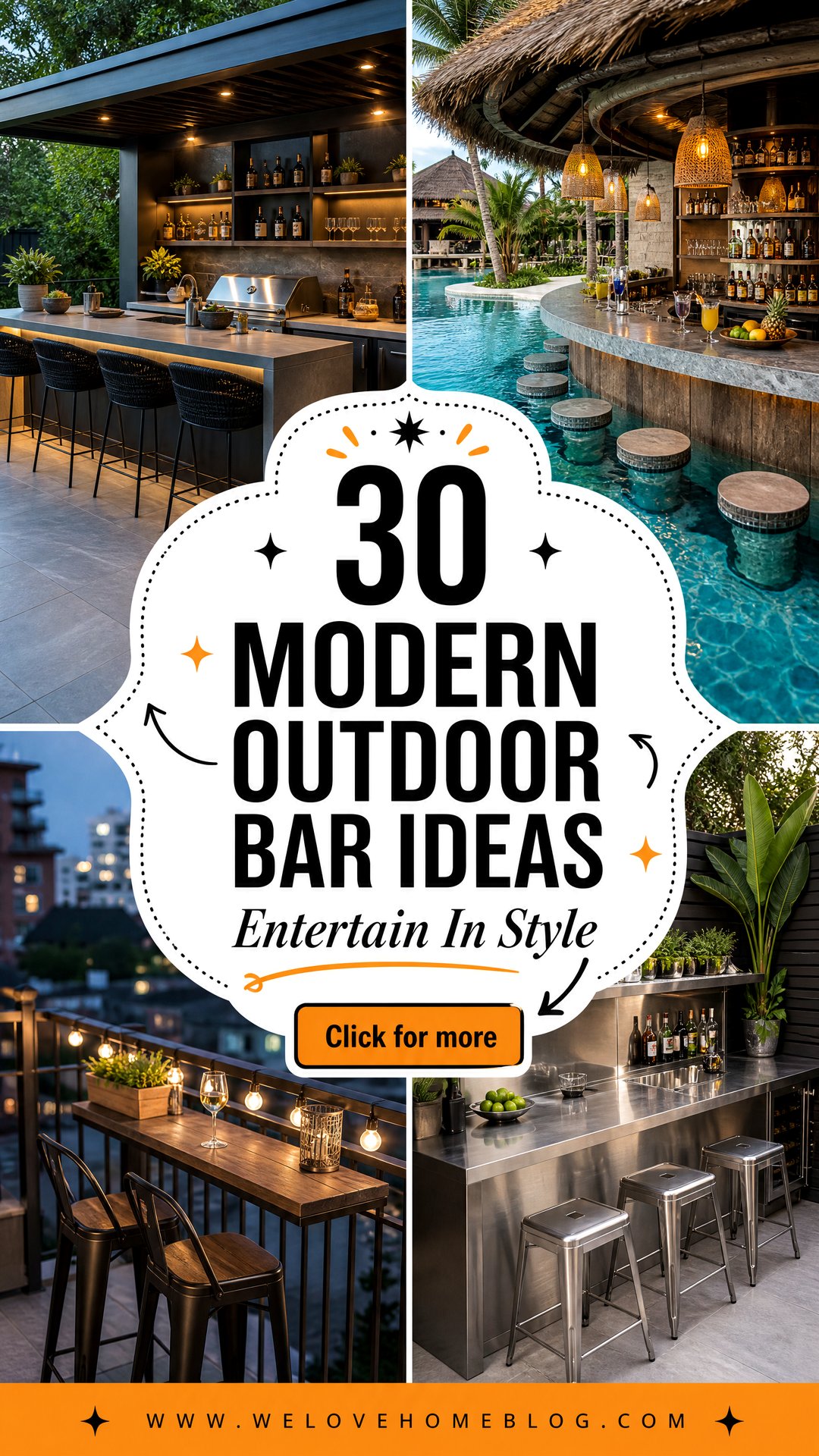 30 Modern Outdoor Bar Ideas for Easy Entertaining - 30 Modern Outdoor Bar Ideas for Easy Entertaining