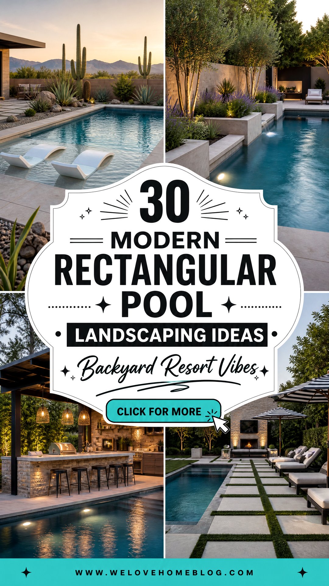 30 Modern Rectangular Pool Landscaping Ideas to Try - 30 Modern Rectangular Pool Landscaping Ideas to Try