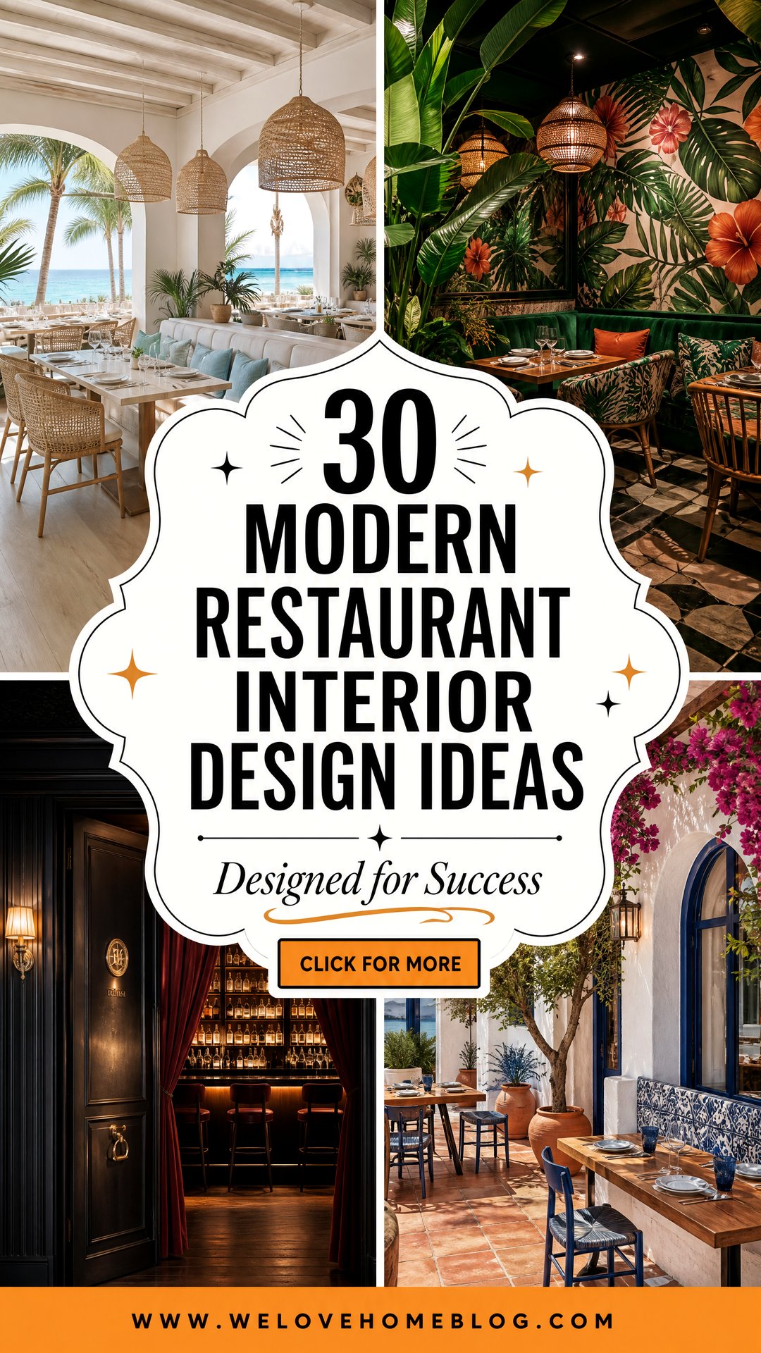 30 Modern Restaurant Interior Design Ideas for Success - We Love Home Blog
