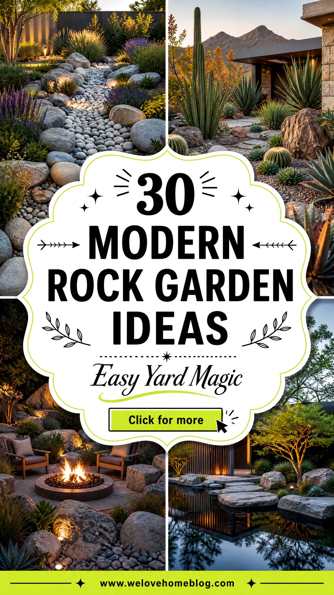30 Modern Rock Garden Ideas for Low-Maintenance Yards - 30 Modern Rock Garden Ideas for Low-Maintenance Yards
