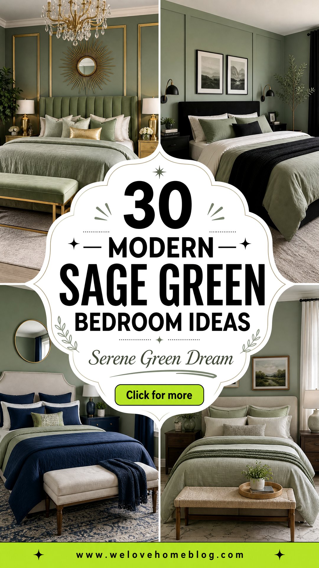 30 Modern Sage Green Bedroom Ideas for a Serene Space - 30 Modern Sage Green Bedroom Ideas for a Serene Space