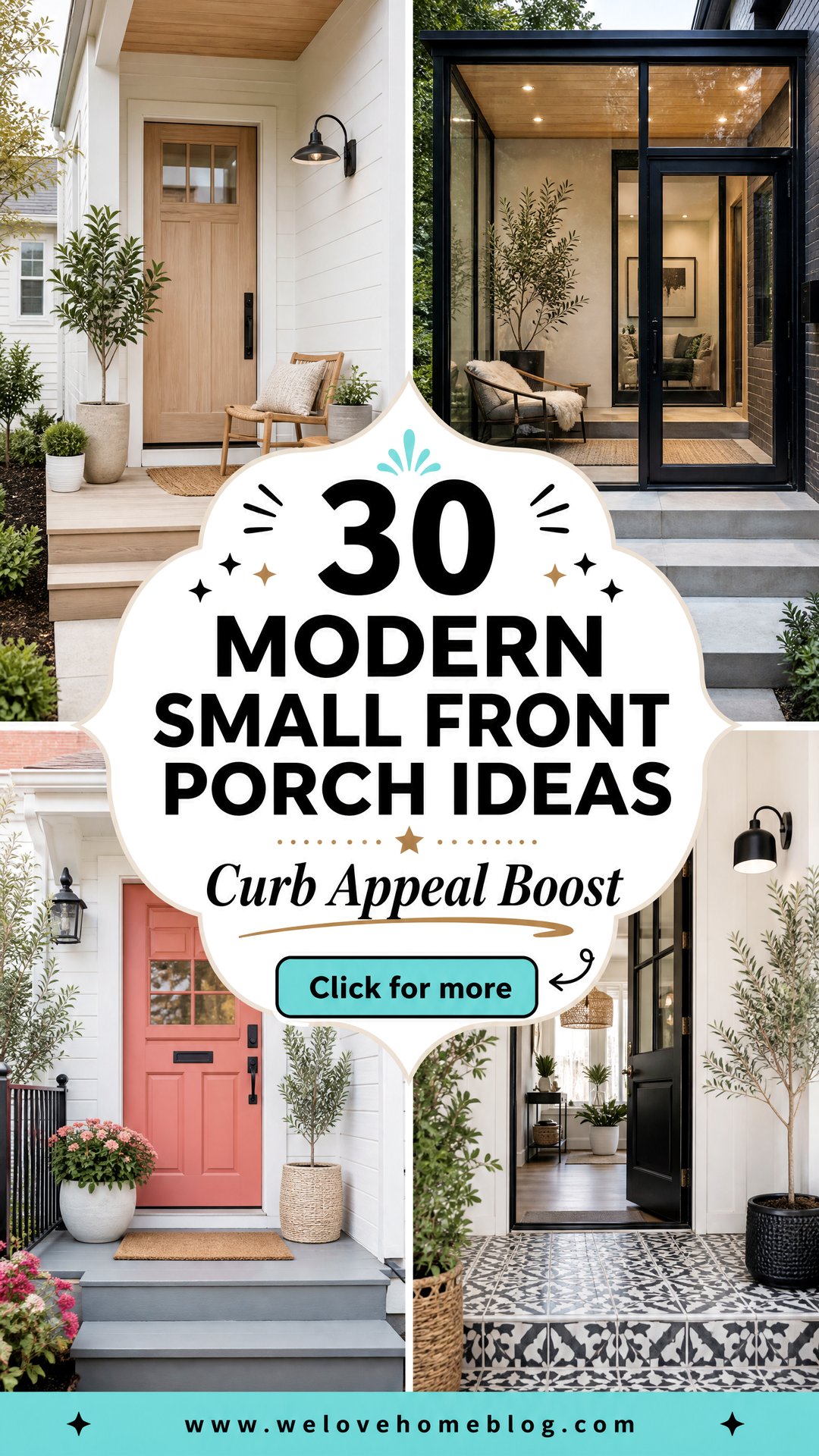 30 Modern Small Front Porch Ideas for Great Curb Appeal - 30 Modern Small Front Porch Ideas for Great Curb Appeal