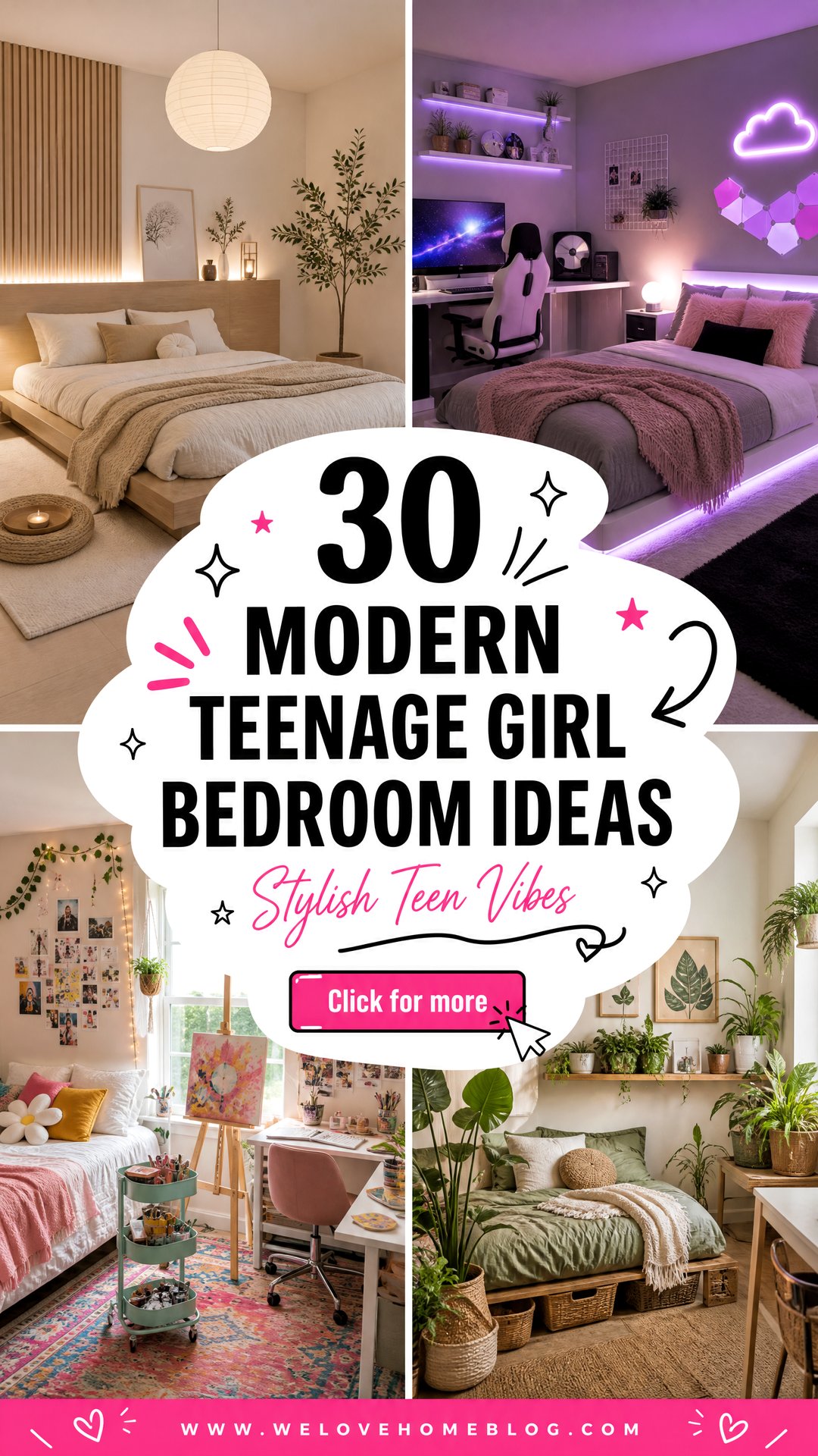 30 Modern Teenage Girl Bedroom Ideas for Stylish Teens - 30 Modern Teenage Girl Bedroom Ideas for Stylish Teens