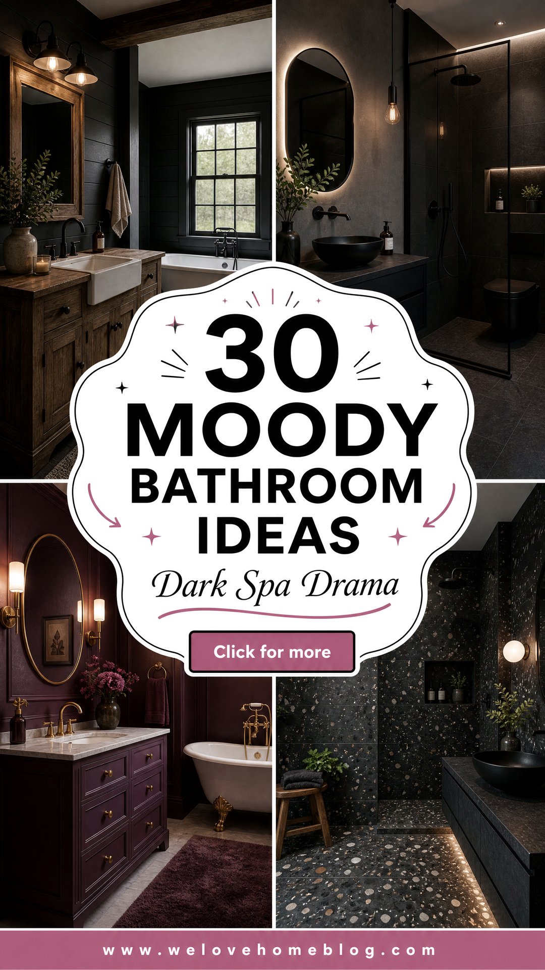 30 Moody Bathroom Ideas for a Spa-Like Experience - 30 Moody Bathroom Ideas for a Spa-Like Experience