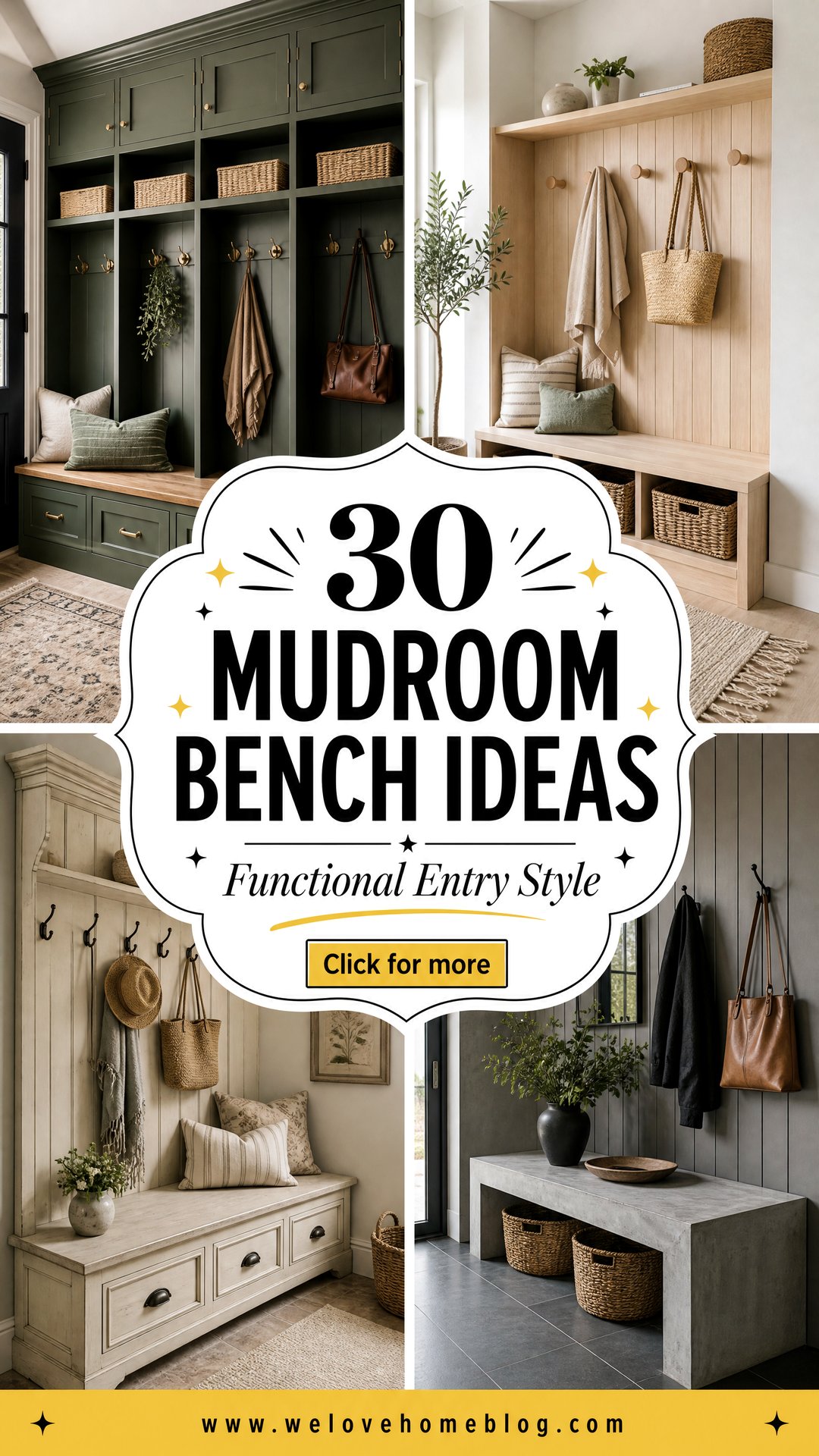 30 Mudroom Bench Ideas for a Functional Entryway - 30 Mudroom Bench Ideas for a Functional Entryway