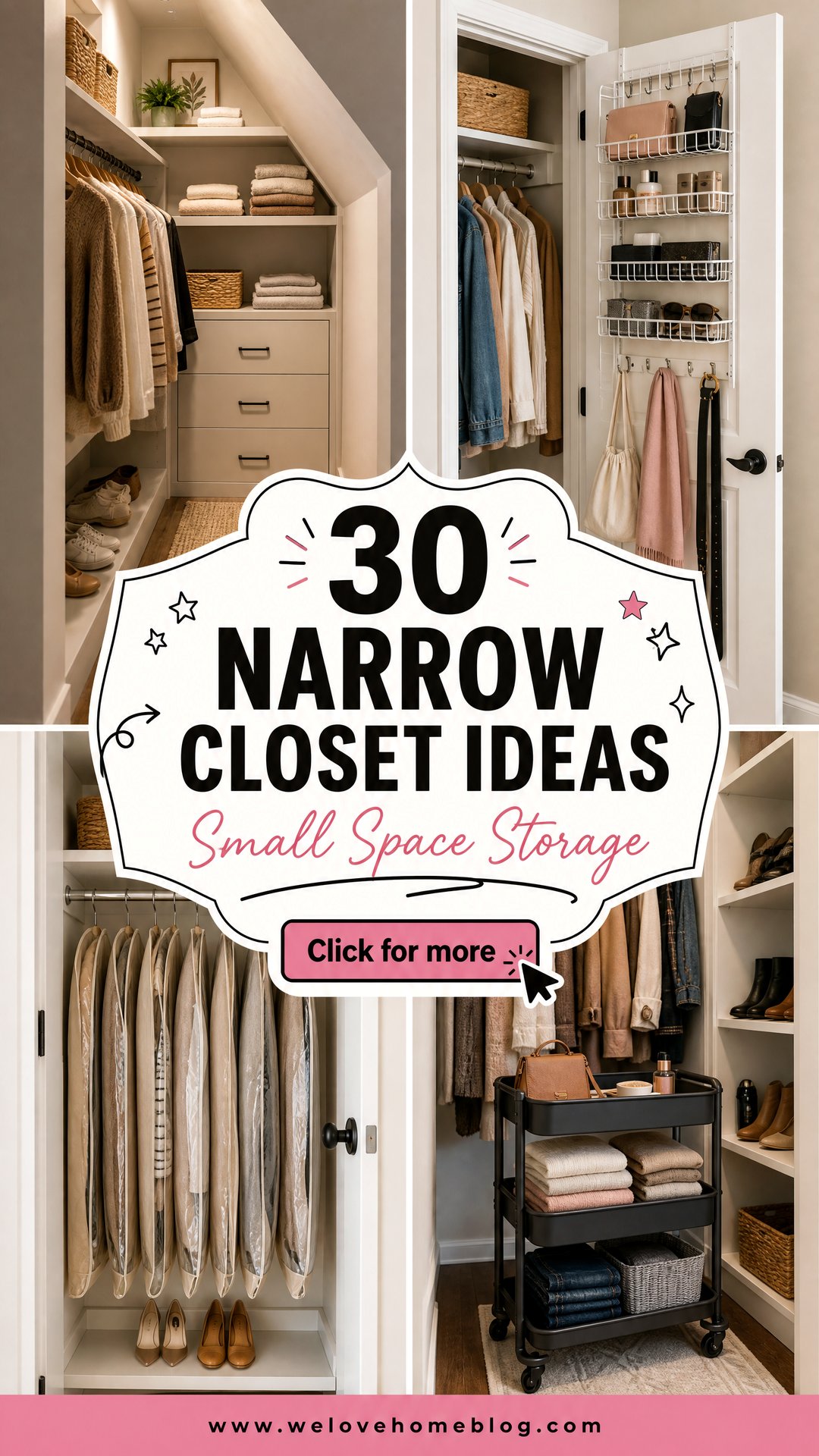 30 Narrow Closet Ideas for Better Small-Space Storage - 30 Narrow Closet Ideas for Better Small-Space Storage