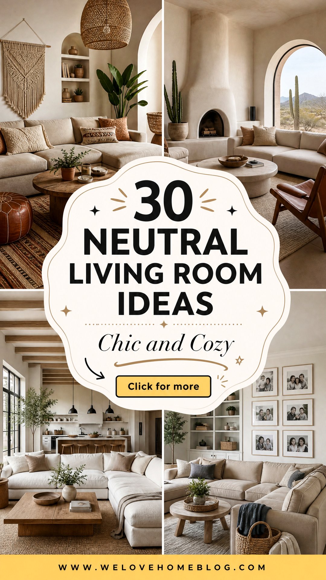 30 Neutral Living Room Ideas for a Chic and Cozy Space - 30 Neutral Living Room Ideas for a Chic and Cozy Space